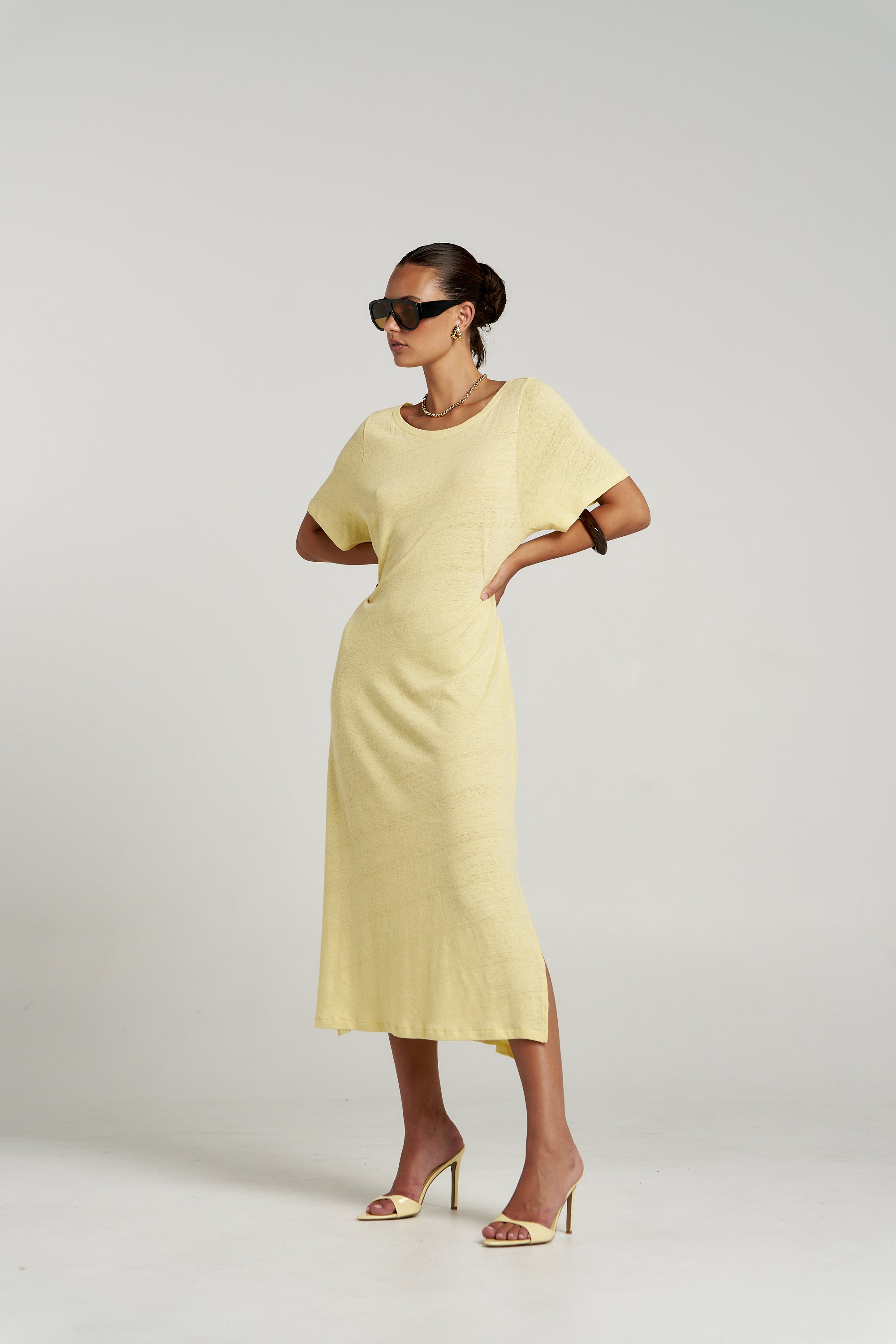 TEE MIDI DRESS - BUTTER
