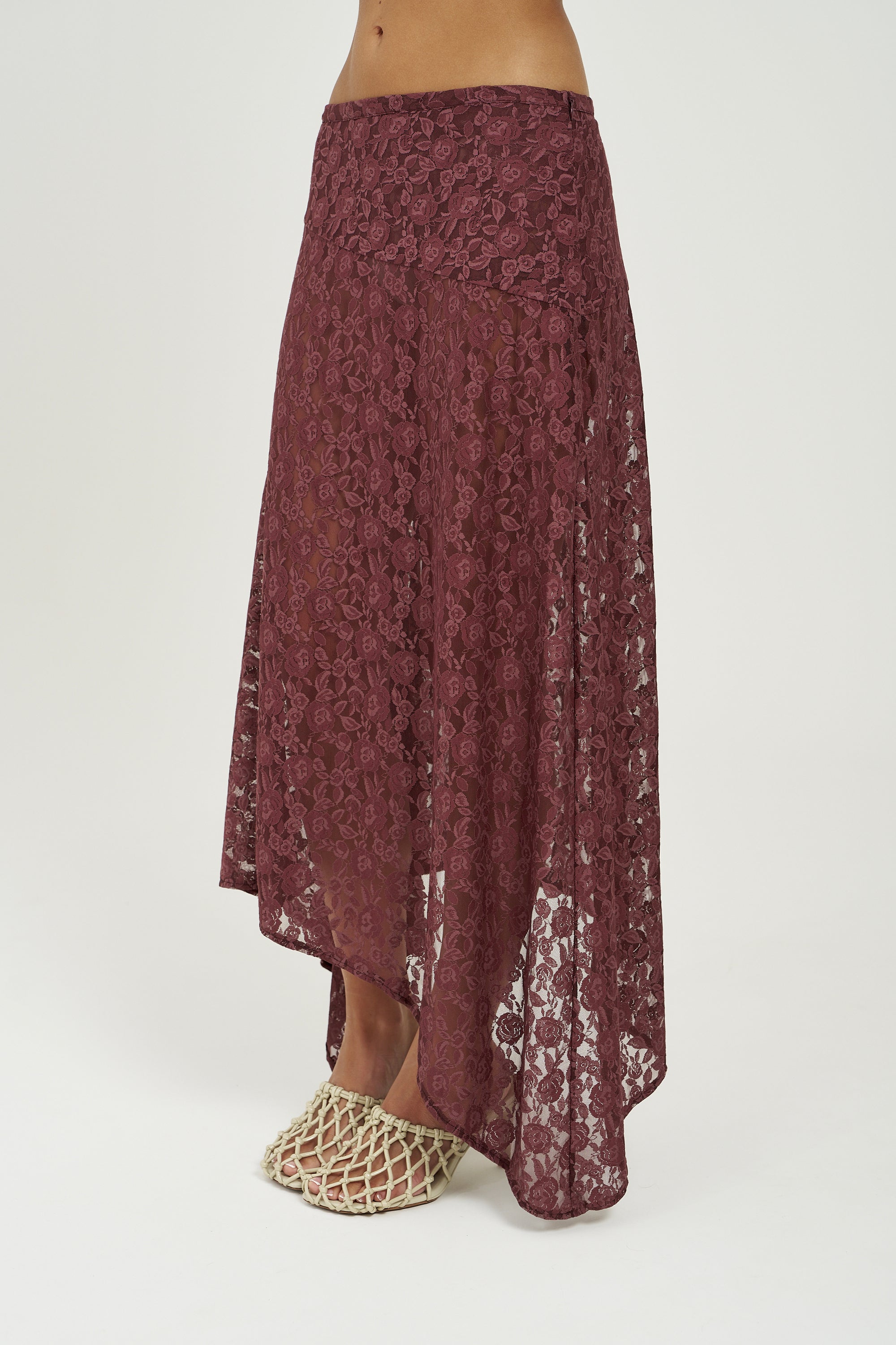 FRENCHIE MIDI SKIRT - CHOCOLAT