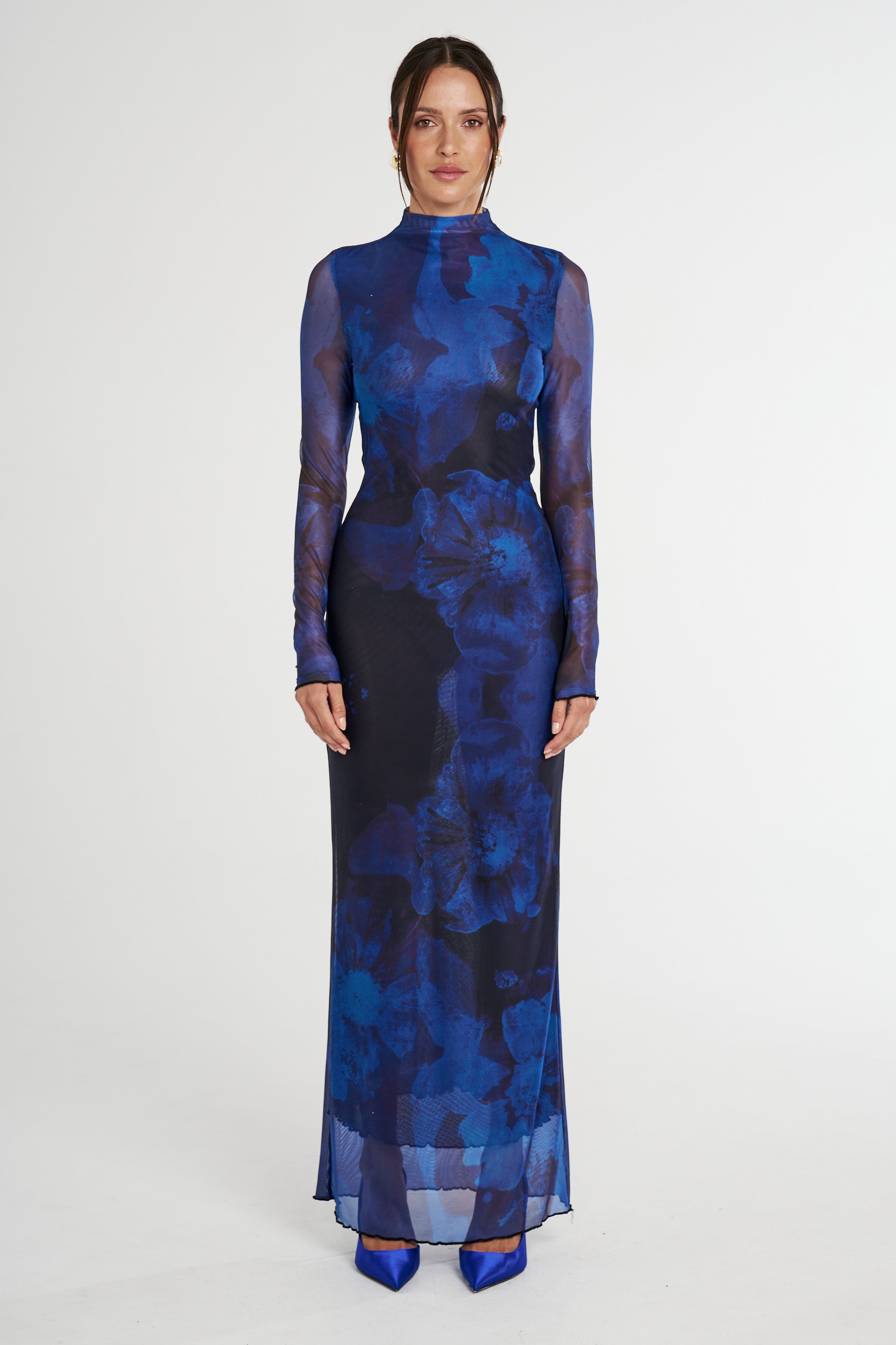 LS MAXI DRESS - DARK LUMEN