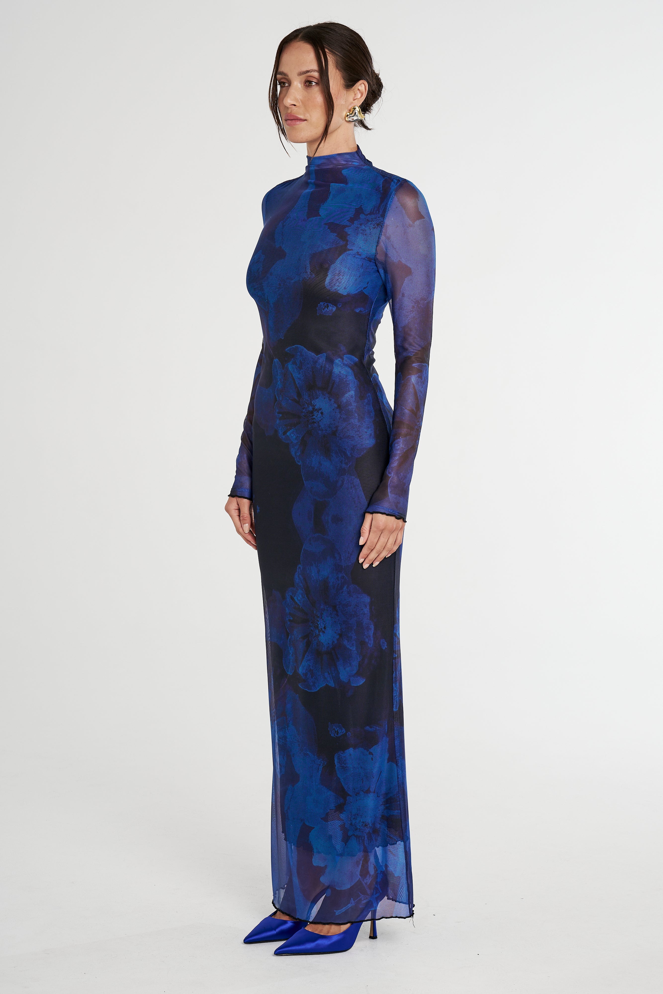 LS MAXI DRESS - DARK LUMEN