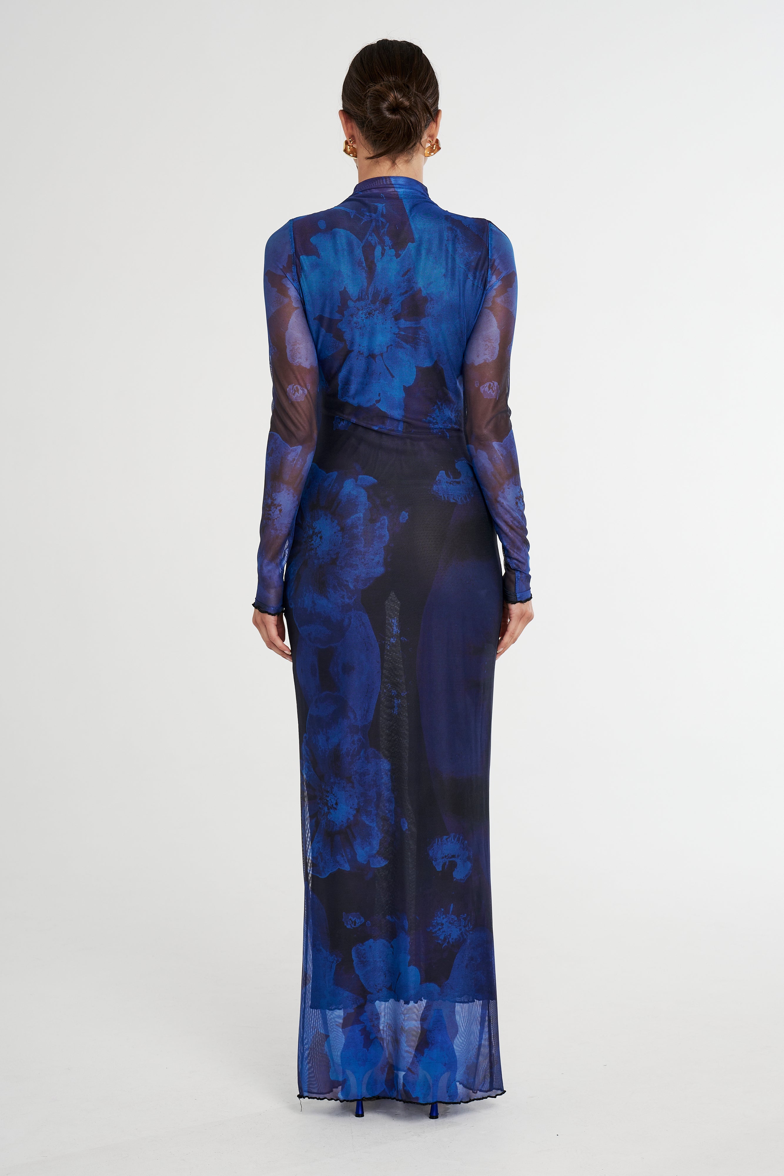 LS MAXI DRESS - DARK LUMEN