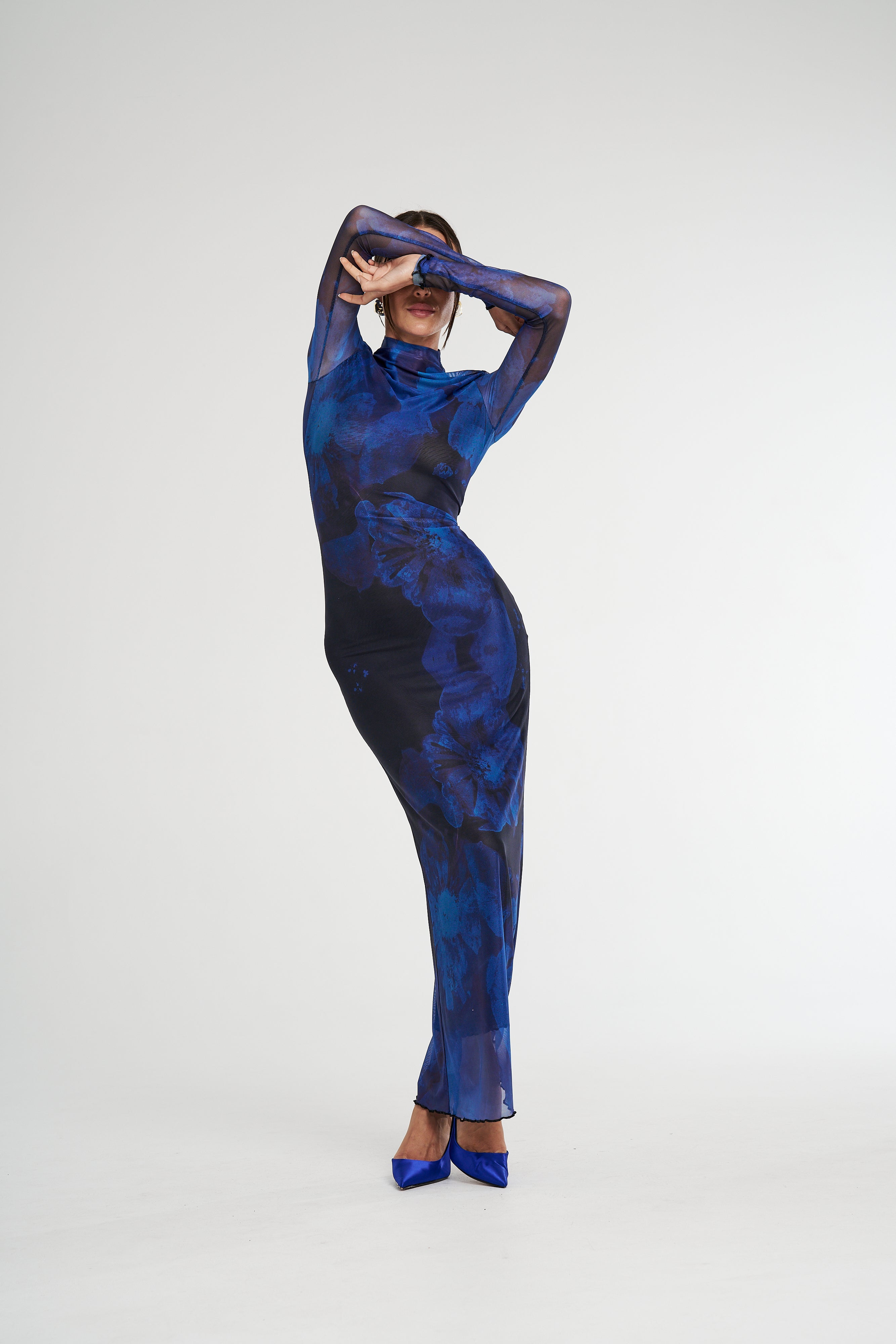LS MAXI DRESS - DARK LUMEN