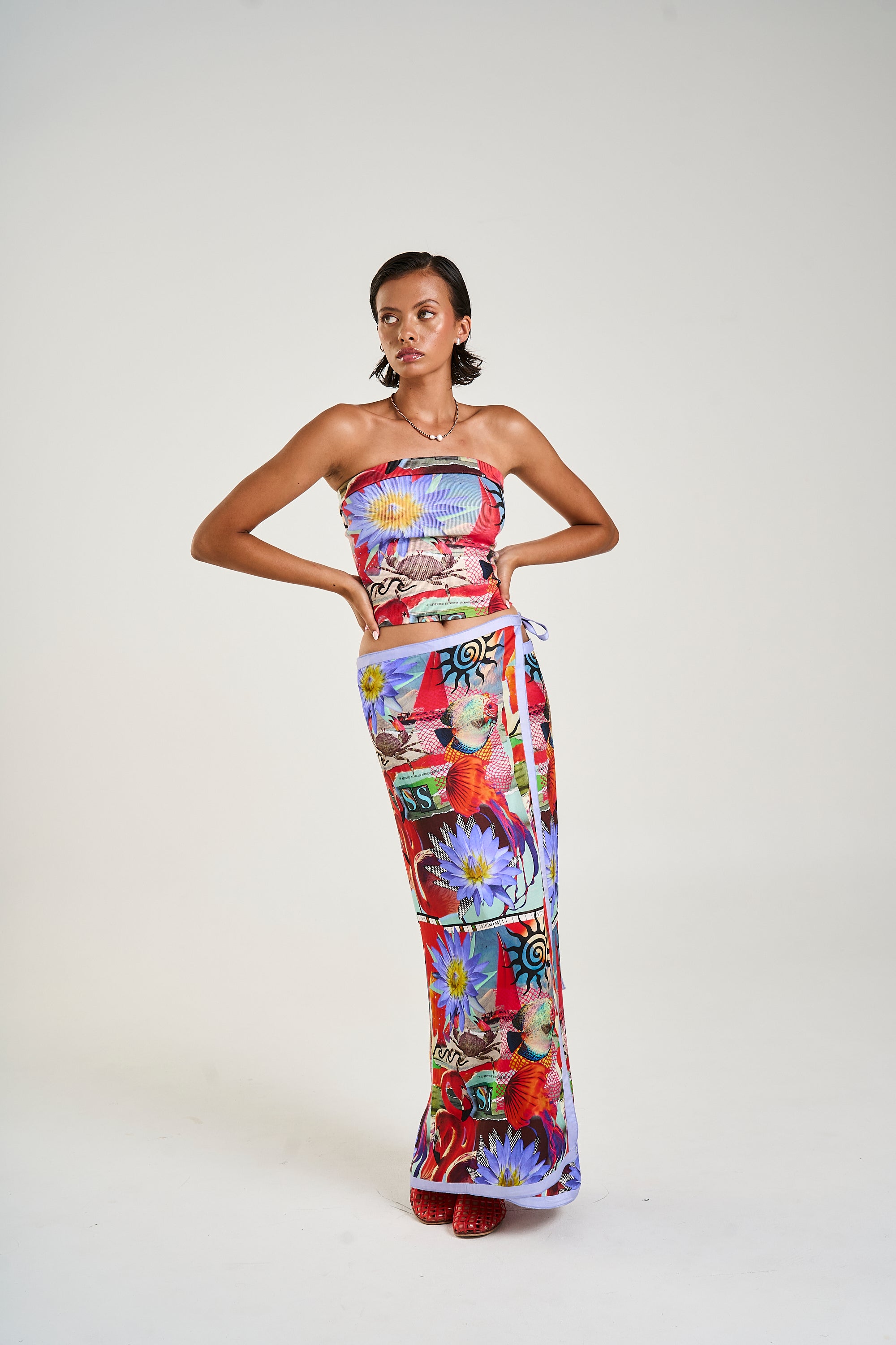 MAXI WRAP SKIRT - DAZED