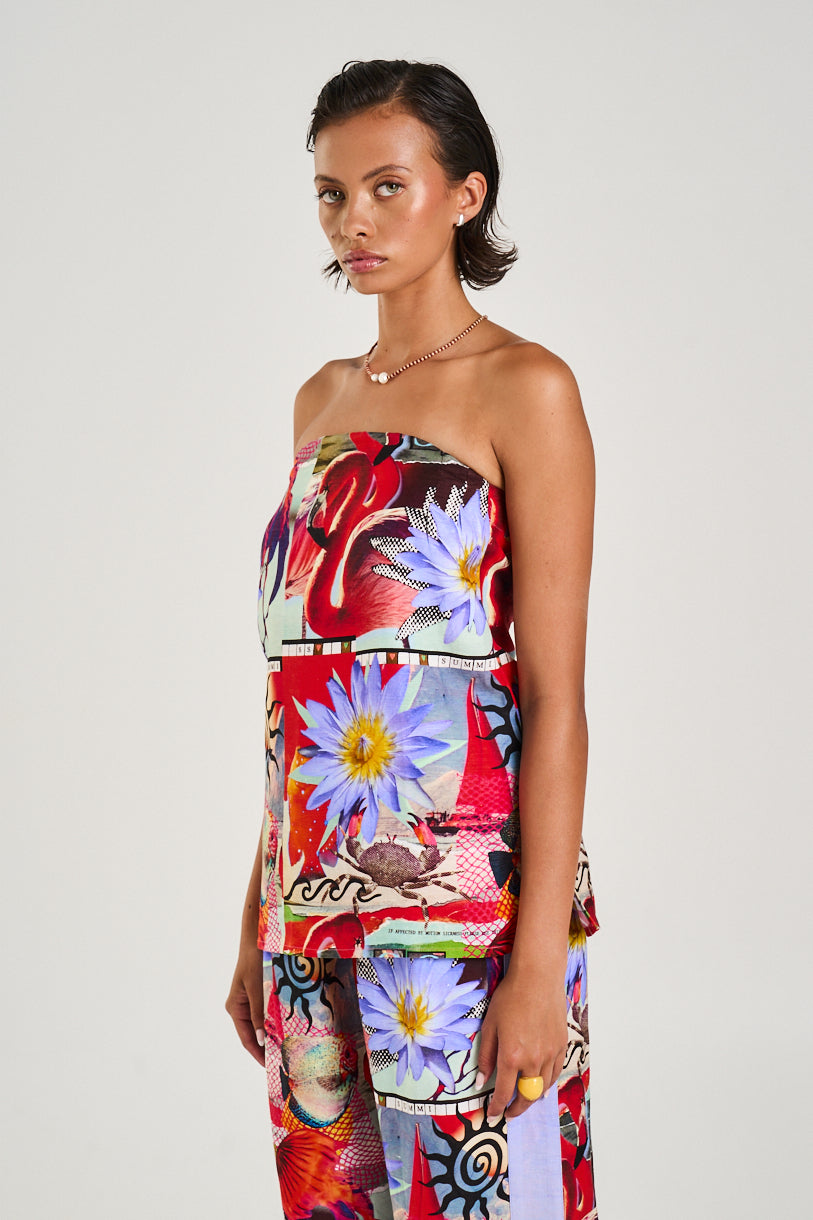 STRAPLESS SHIFT TOP - DAZED