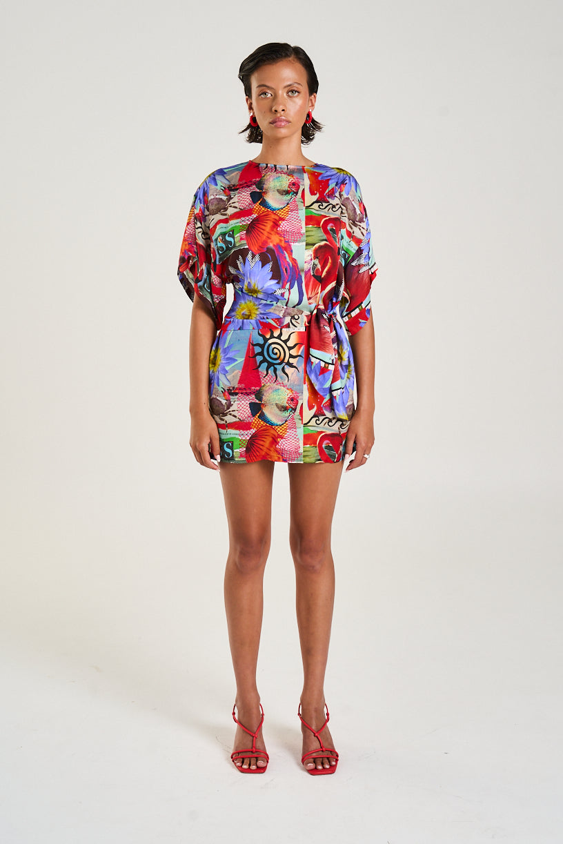 TIE FRONT DRESS - DAZED
