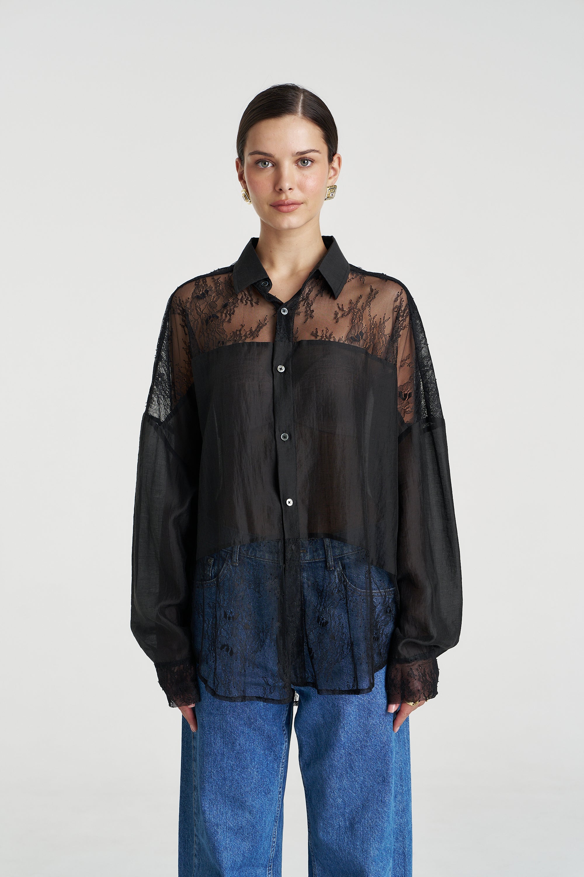 DUSK LS SHIRT - BLACK