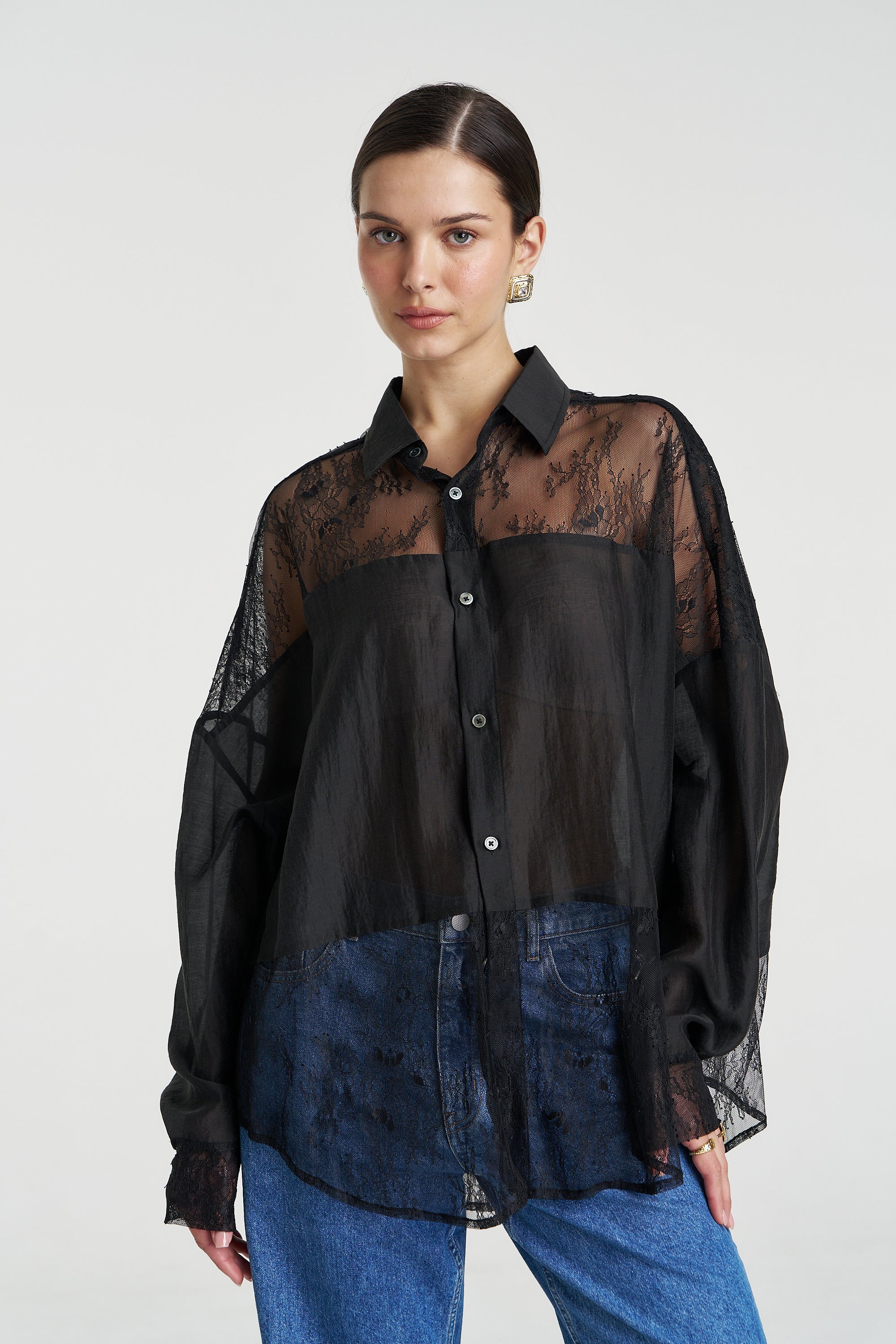 DUSK LS SHIRT - BLACK