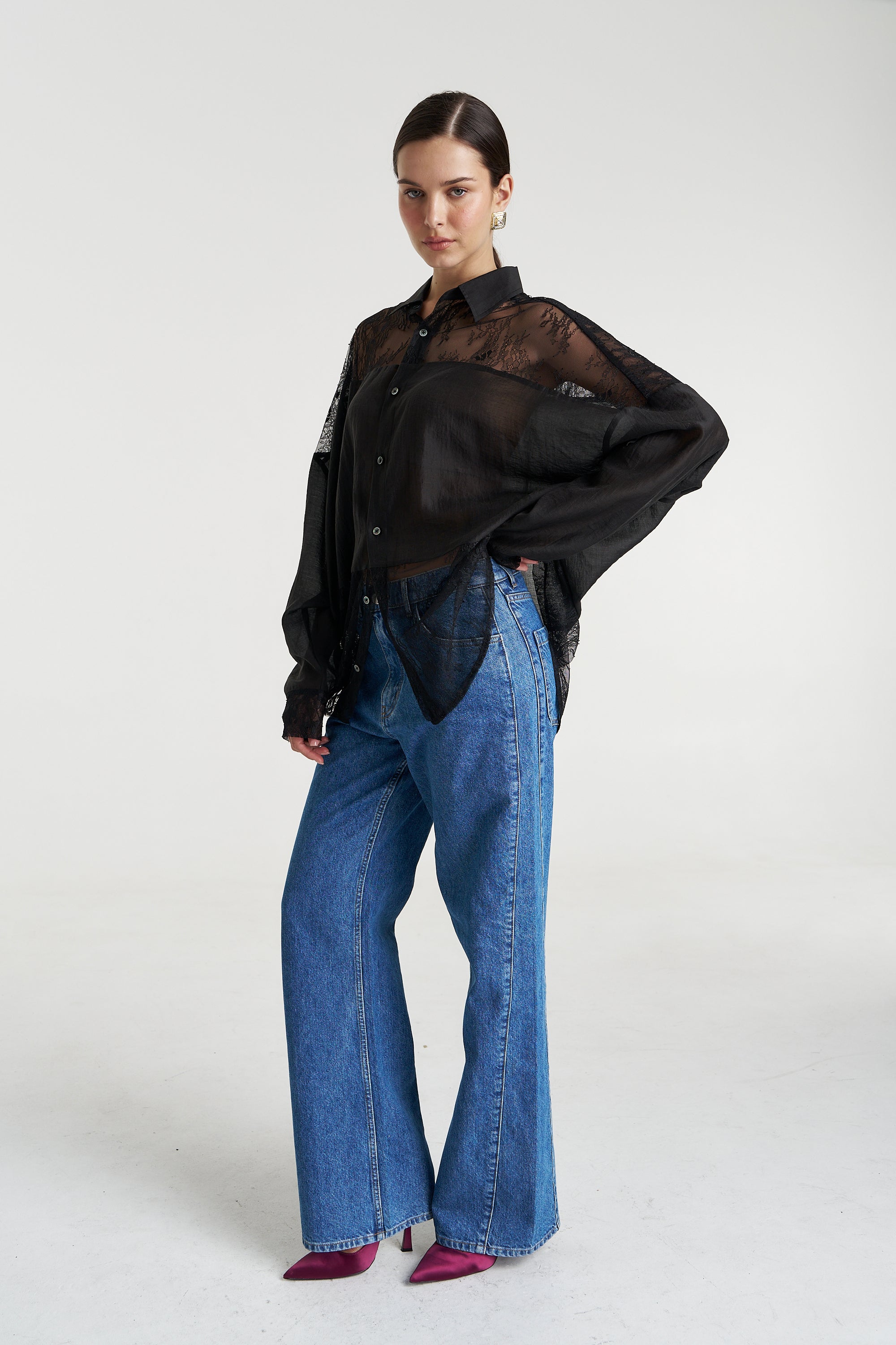 DUSK LS SHIRT - BLACK