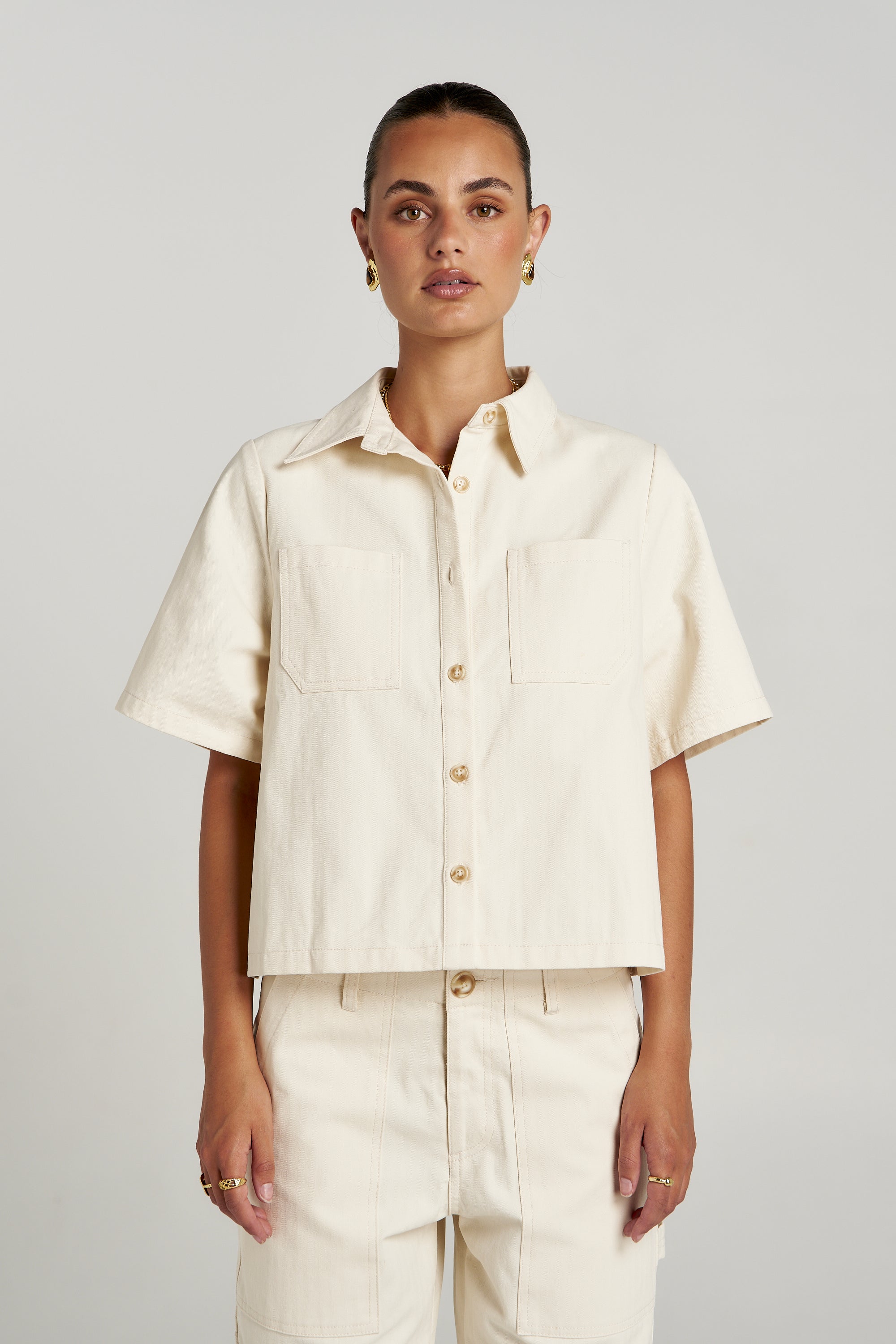 CARPENTER SS SHIRT - ECRU