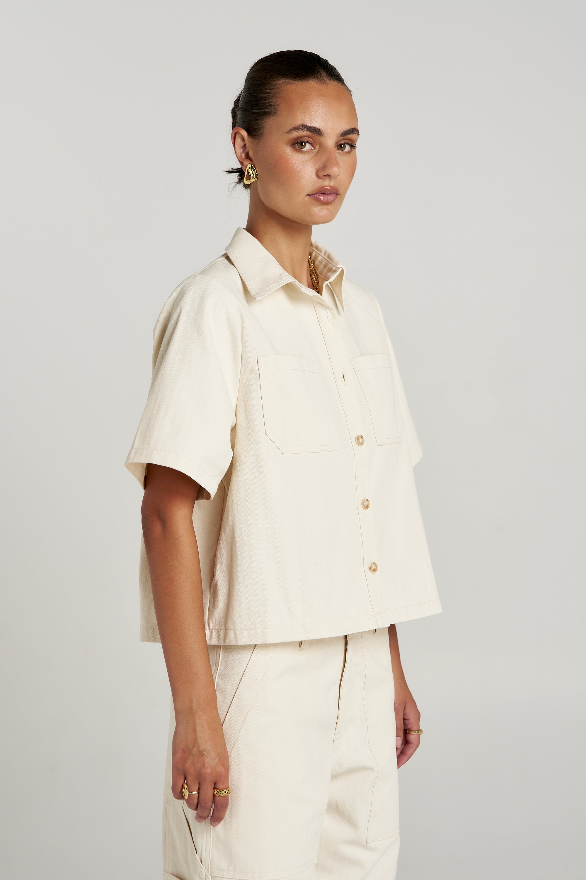 CARPENTER SS SHIRT - ECRU