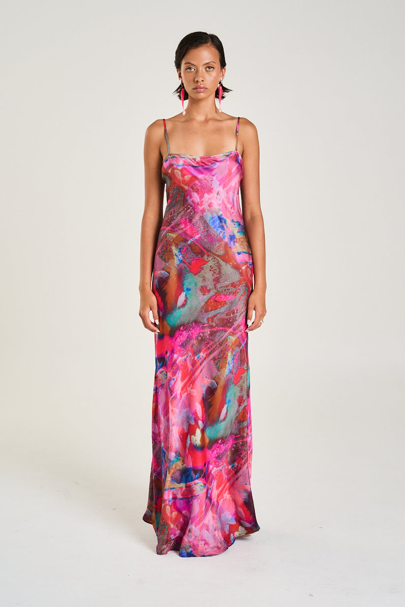 LUNA MAXI DRESS - FISH TANK