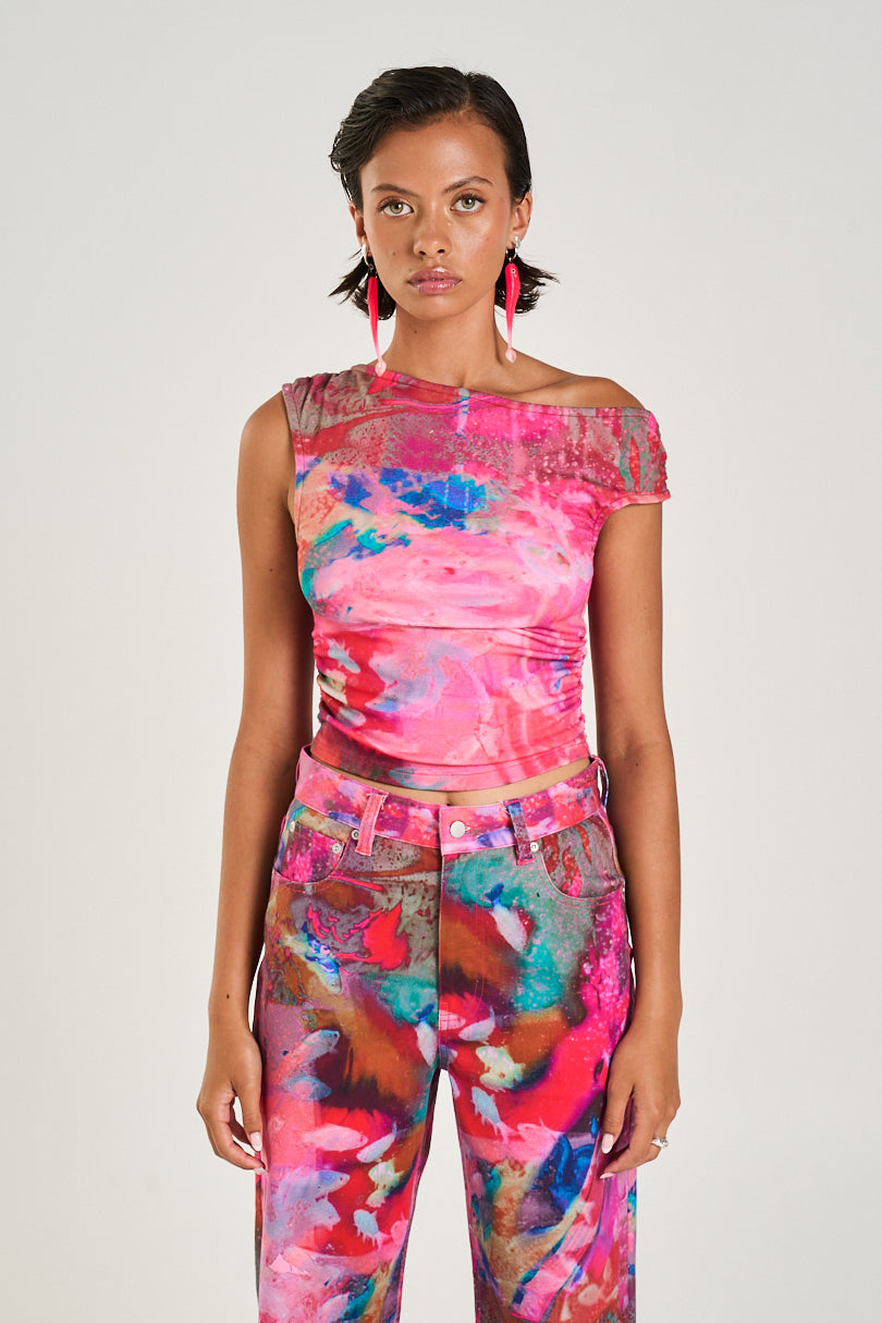 OFF SHOULDER TOP - FISH TANK