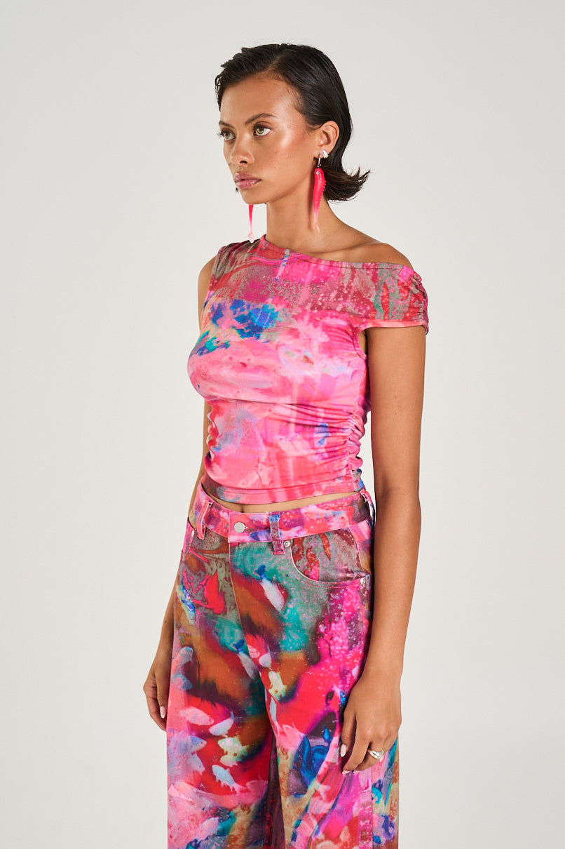 OFF SHOULDER TOP - FISH TANK