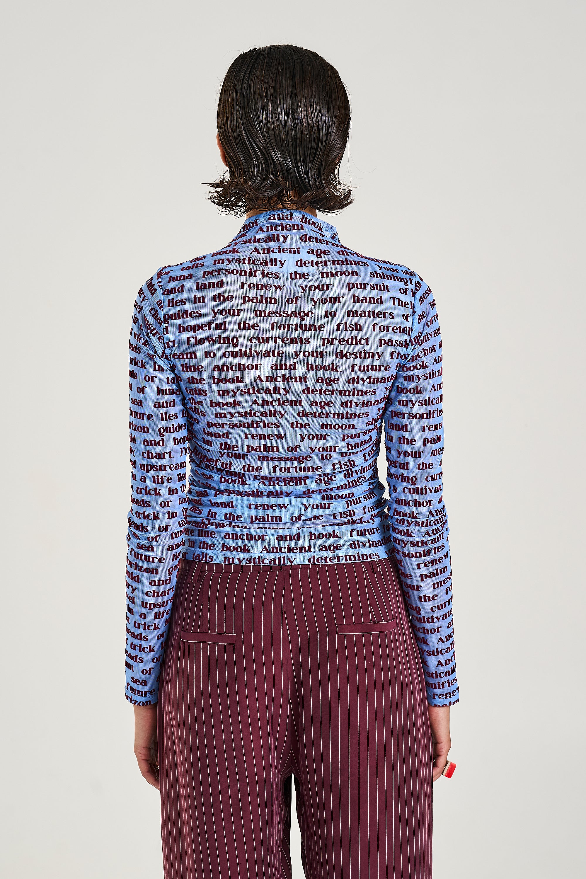 LS RUCHED TOP - FORTUNE TELLER