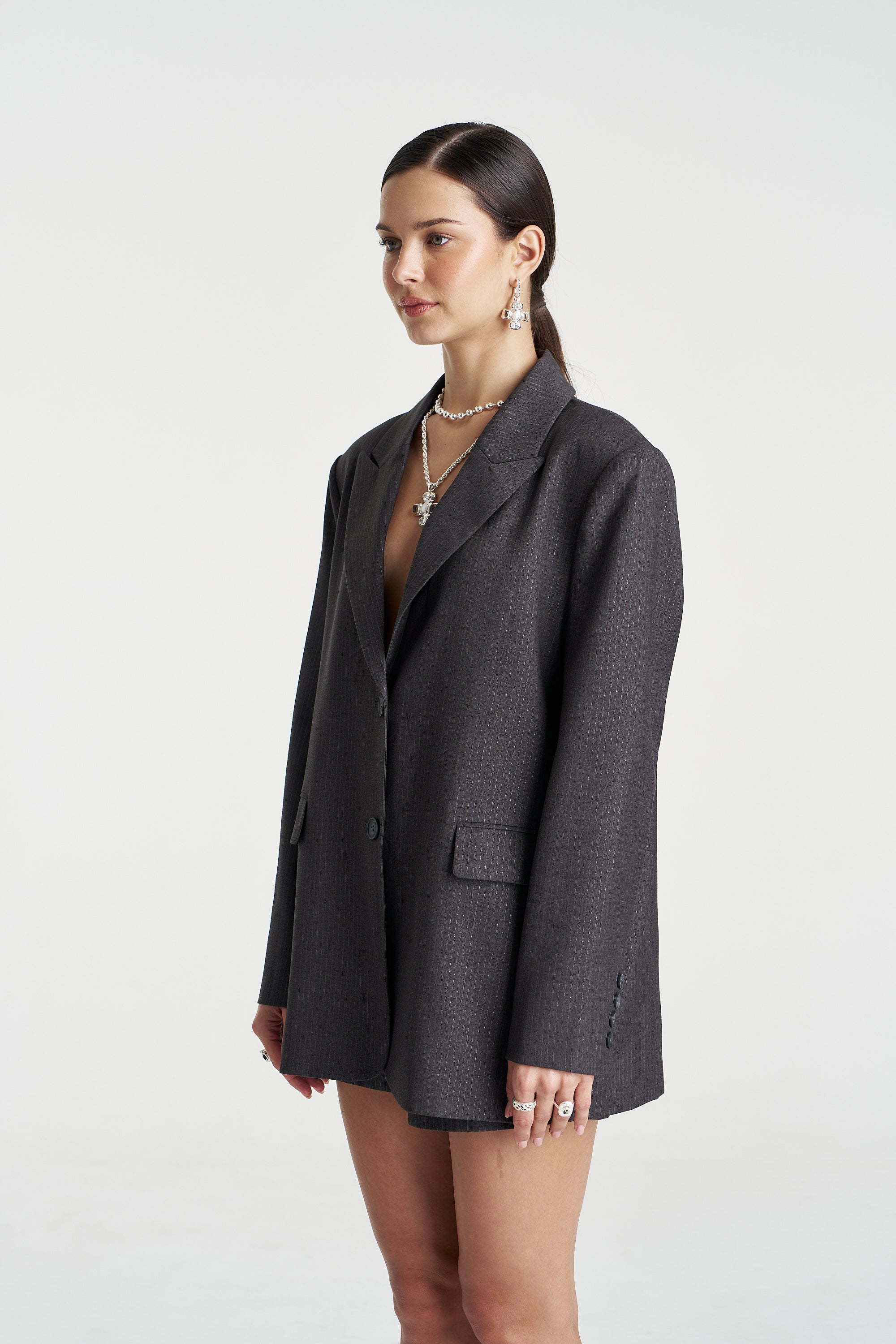 OS BLAZER - GREY GLIMMER