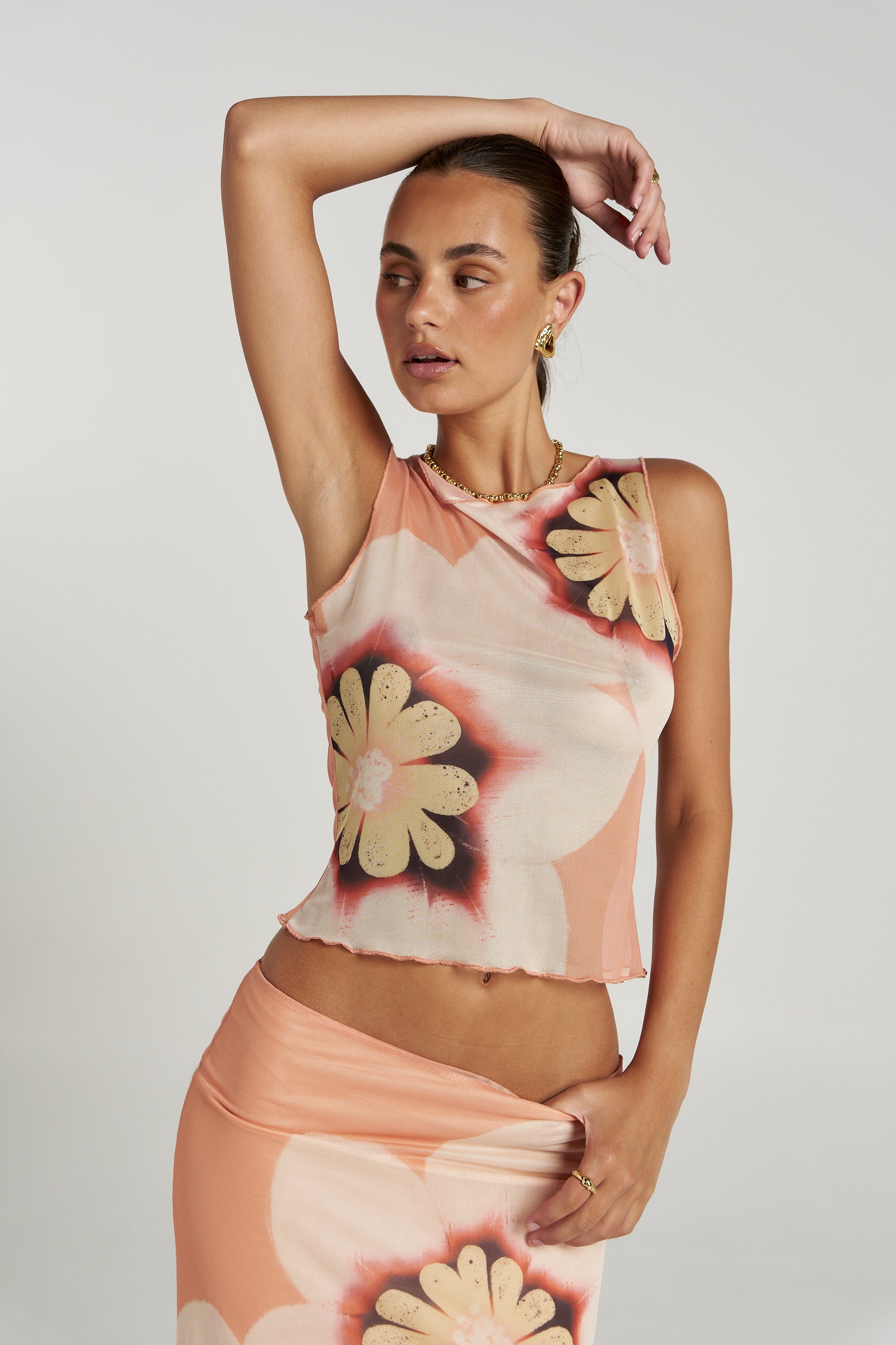 BOATNECK TANK - HARLEQUIN