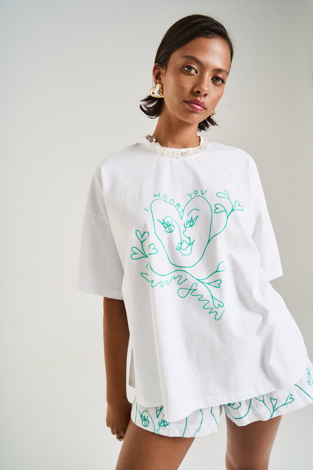BAND TEE - I HEART U