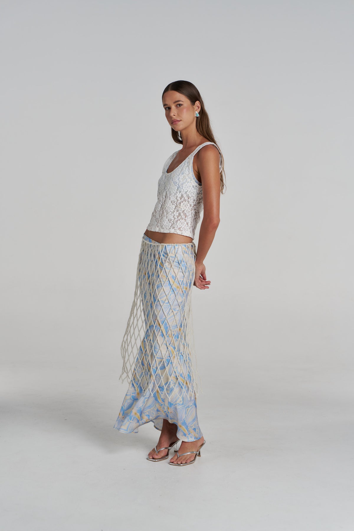 SLIP SKIRT - ORCHID PRISM