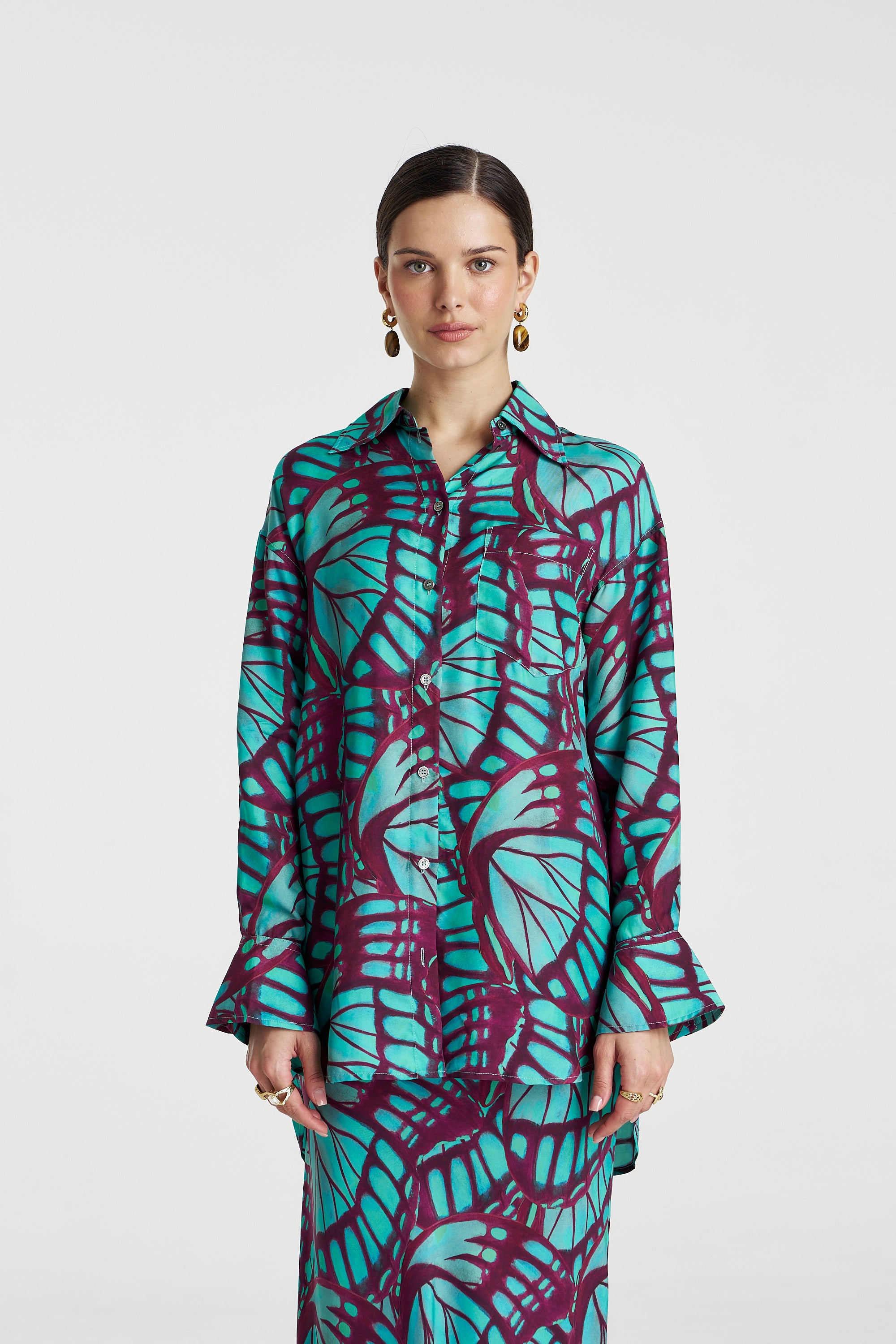 BOSS LS SHIRT - JADE BUTTERFLY