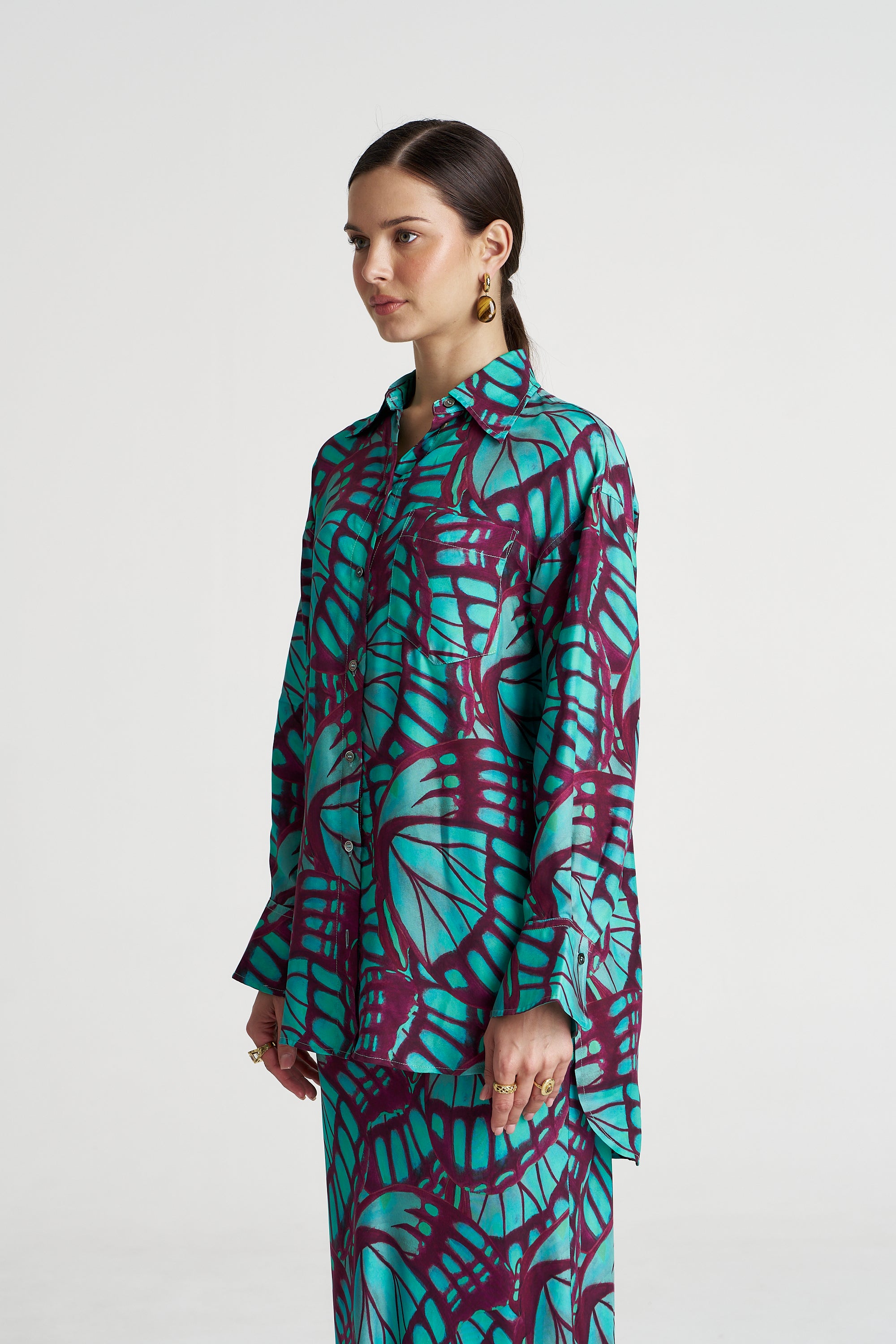 BOSS LS SHIRT - JADE BUTTERFLY