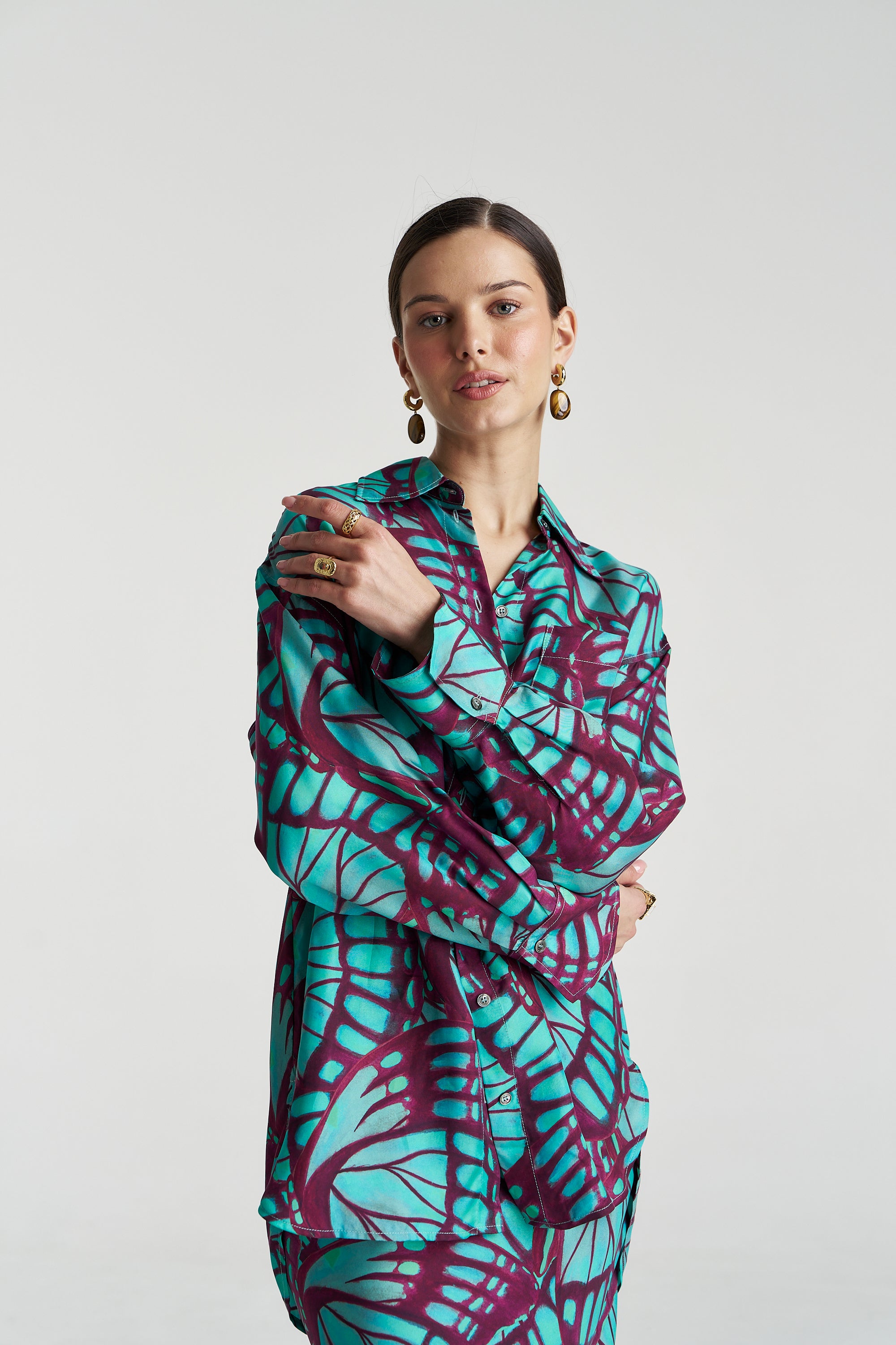 BOSS LS SHIRT - JADE BUTTERFLY