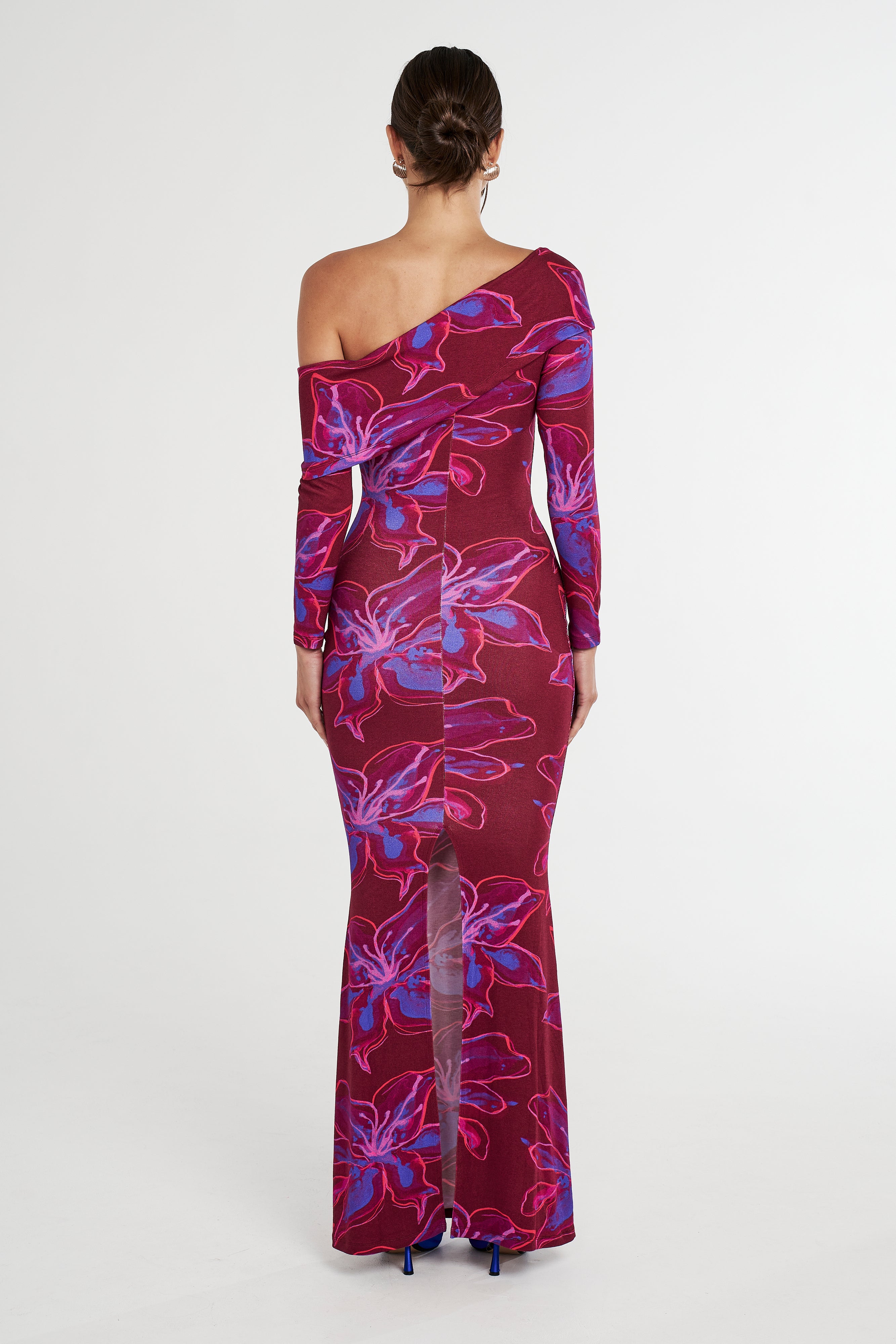DROP SHOULDER MAXI DRESS - JAM LILY