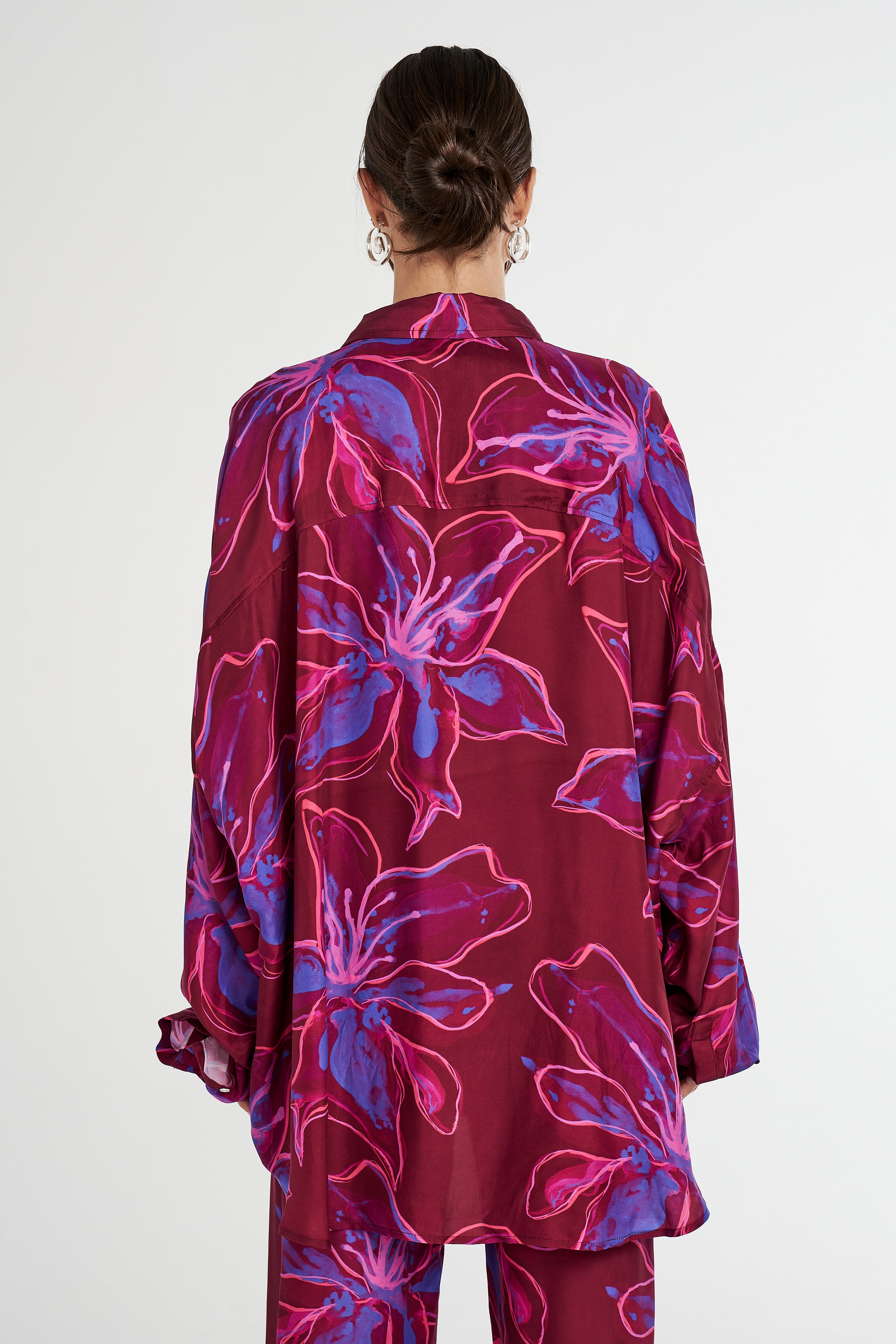LS OVERSIZED SHIRT - JAM LILY