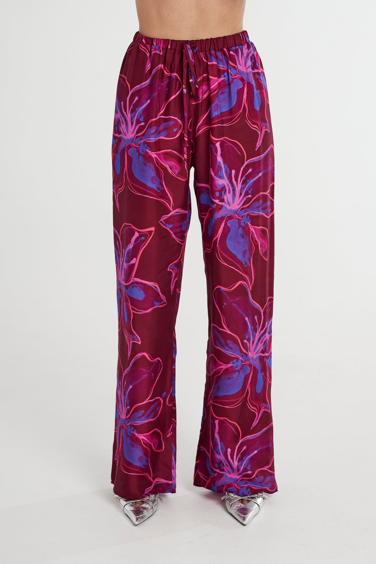 RELAXED DRAWSTRING PANT - JAM LILY