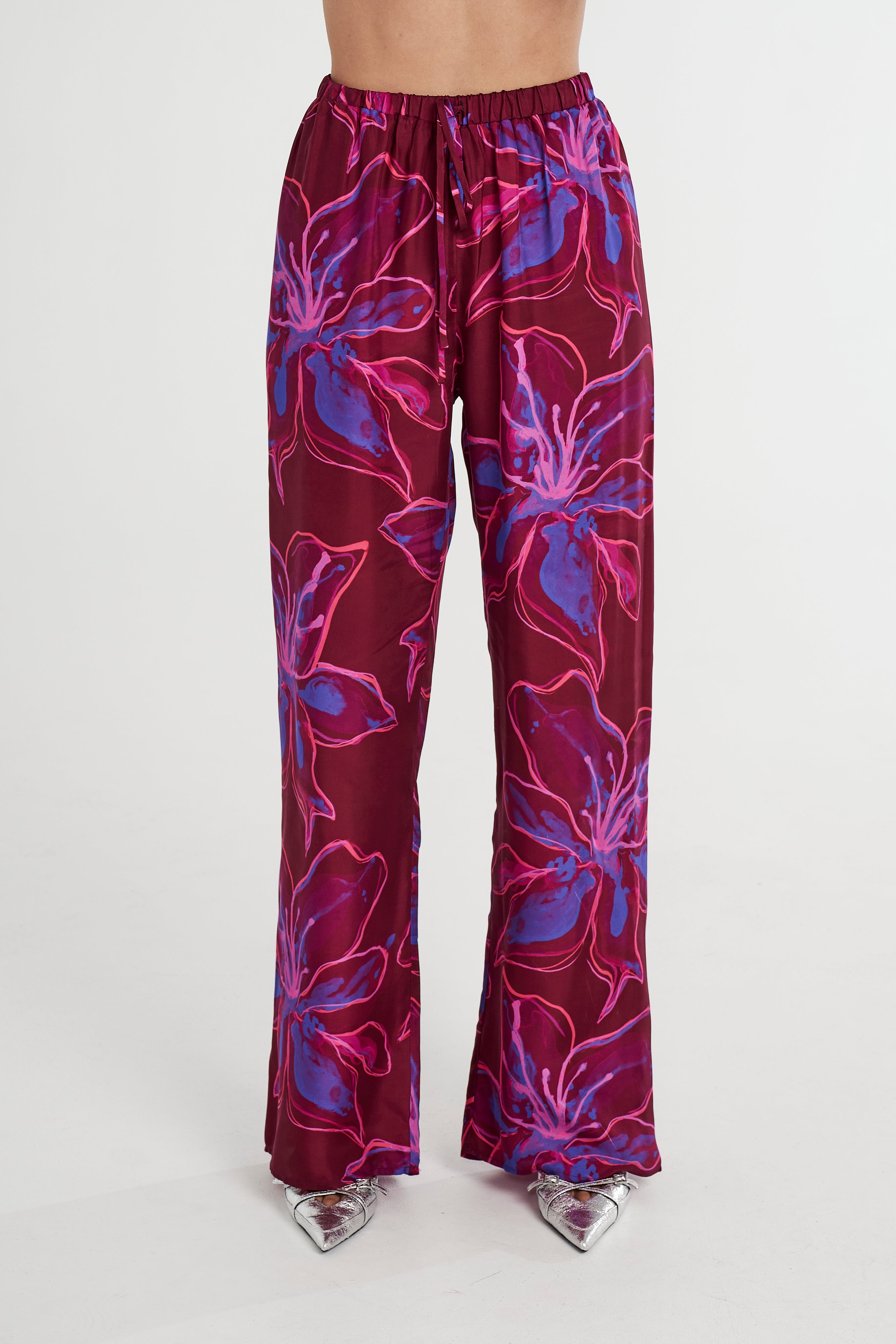 RELAXED DRAWSTRING PANT - JAM LILY