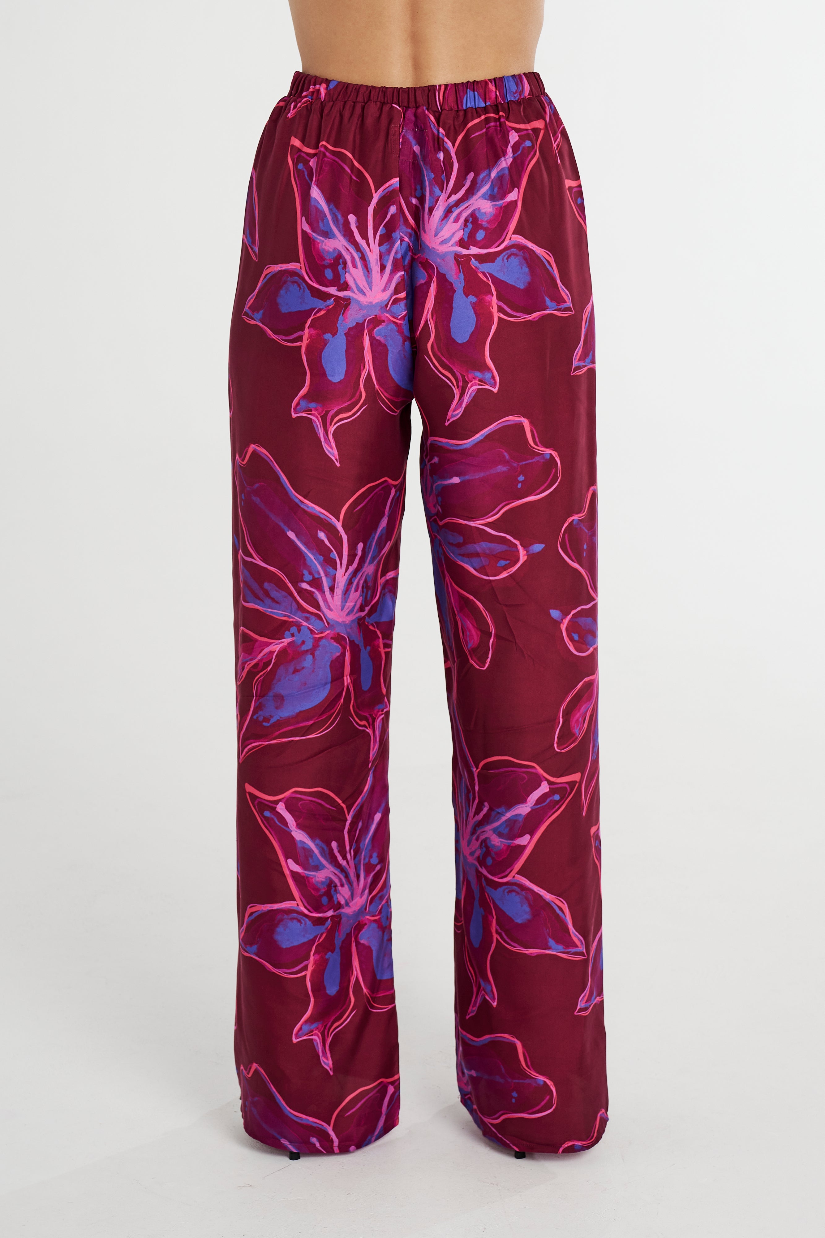RELAXED DRAWSTRING PANT - JAM LILY