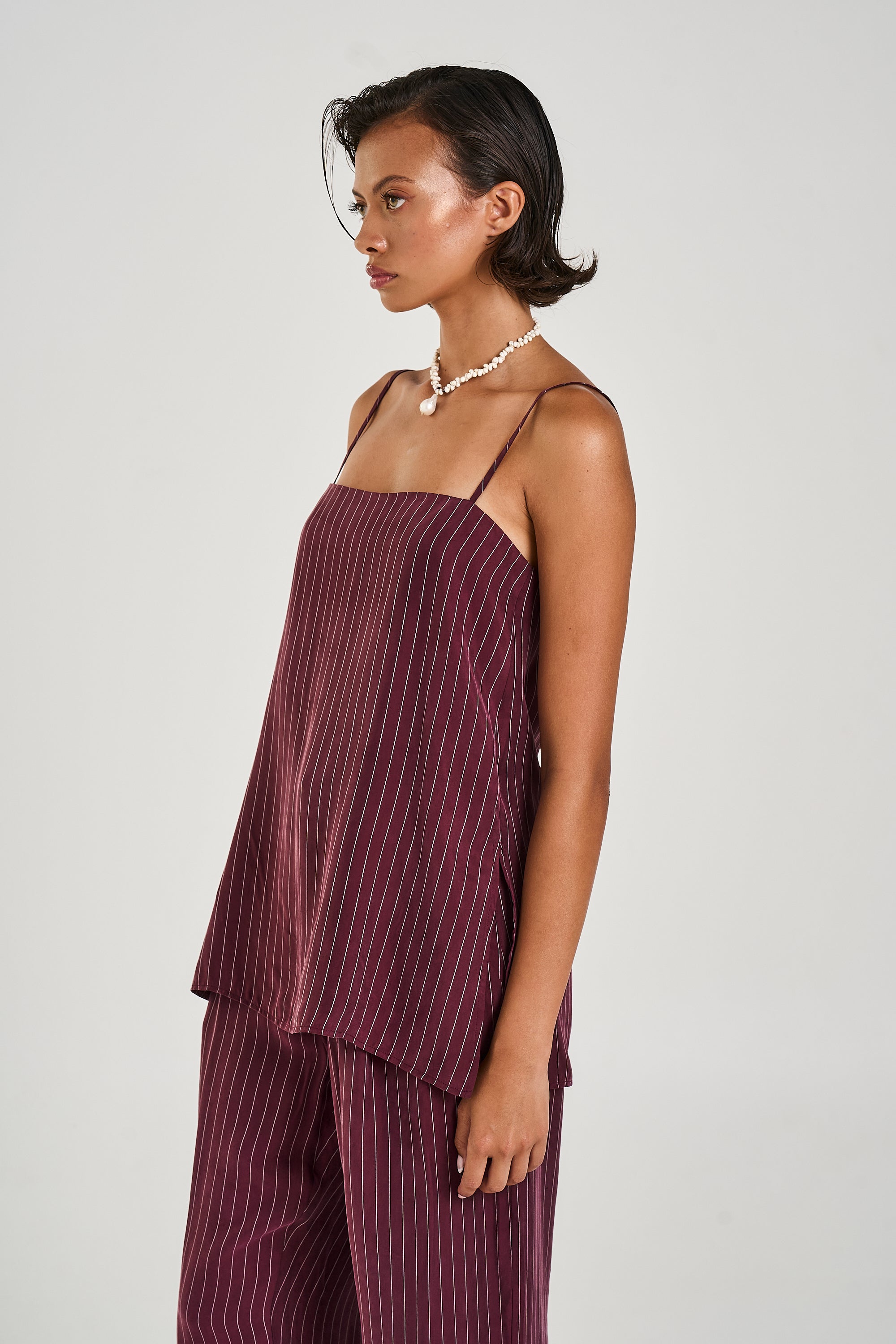 TUNIC TOP - KINA PINSTRIPE