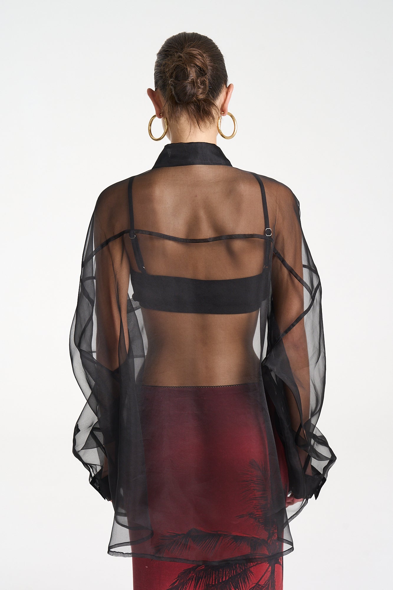 MERCURIO SILK SHIRT - MID NIGHT BLACK