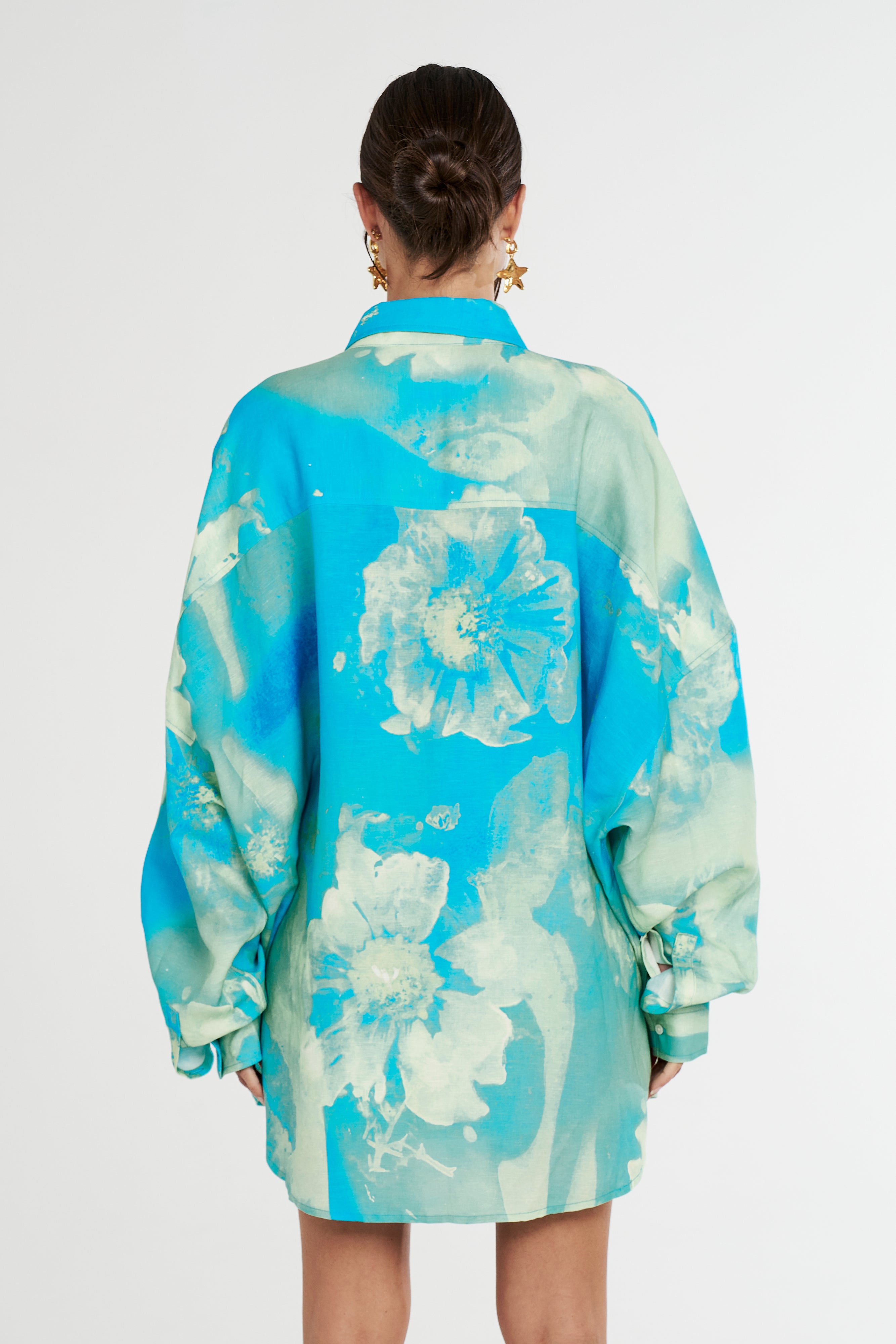 LS OVERSIZED SHIRT - LEMON LUMEN