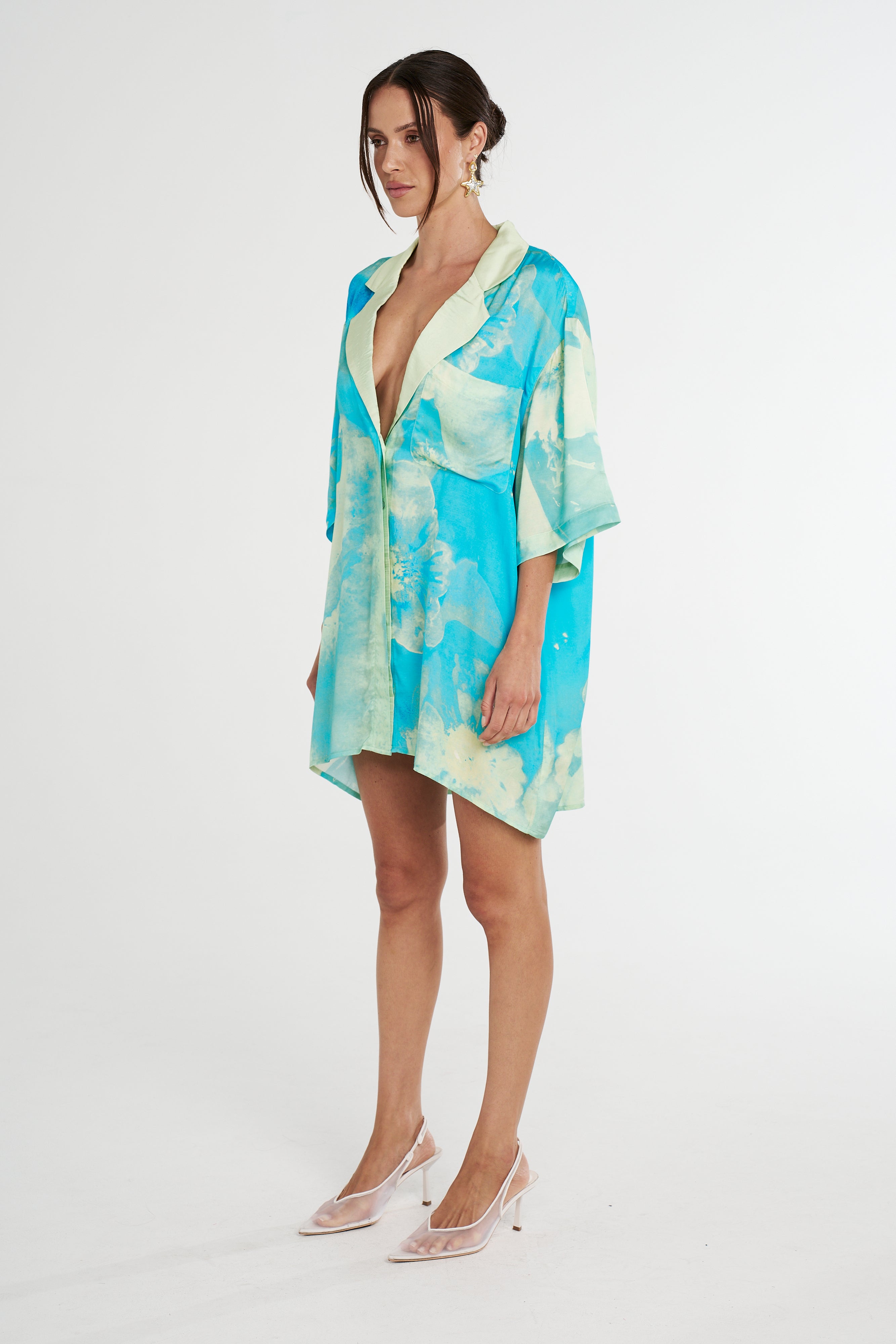 LUKA SHIRT DRESS - LEMON LUMEN