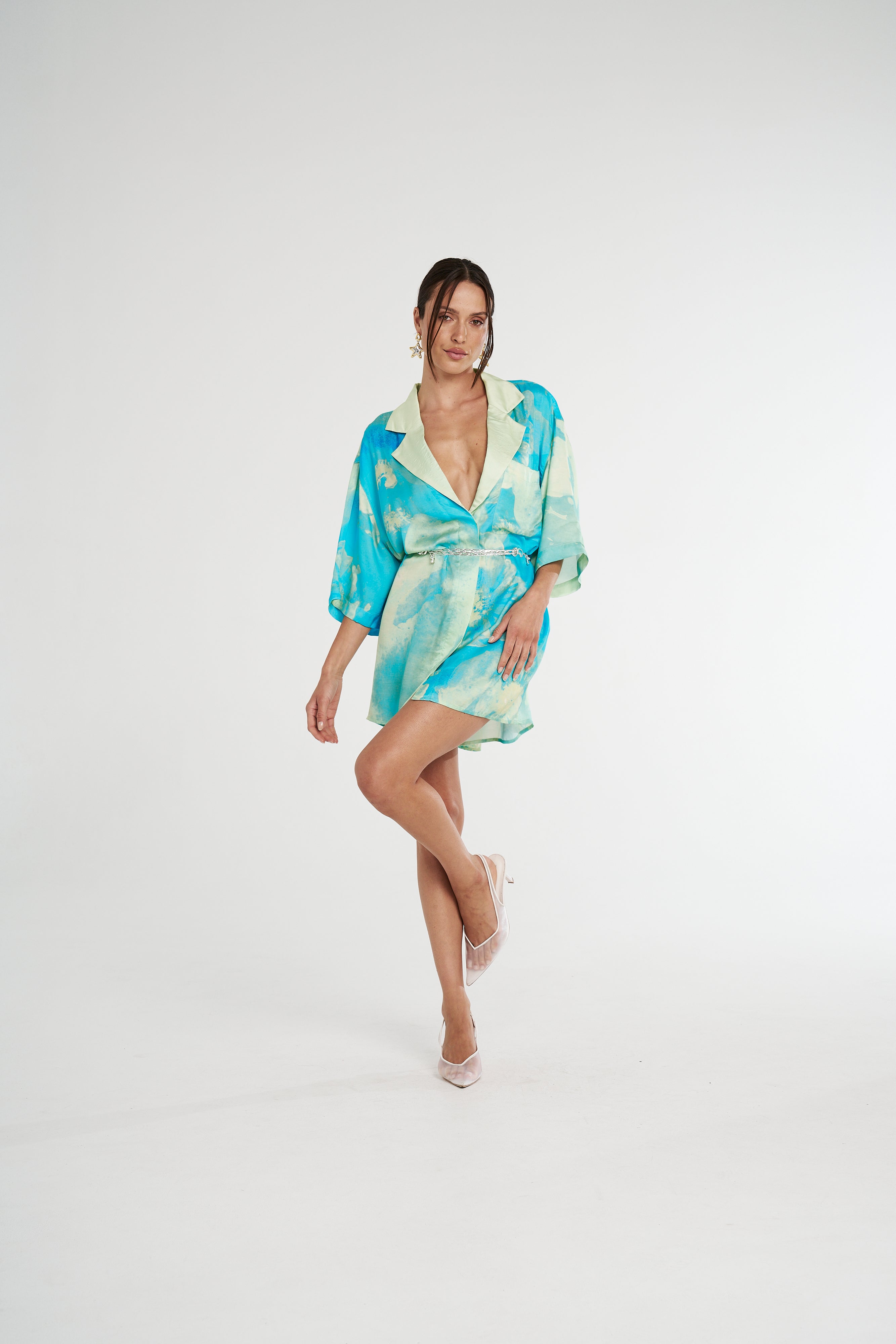 LUKA SHIRT DRESS - LEMON LUMEN