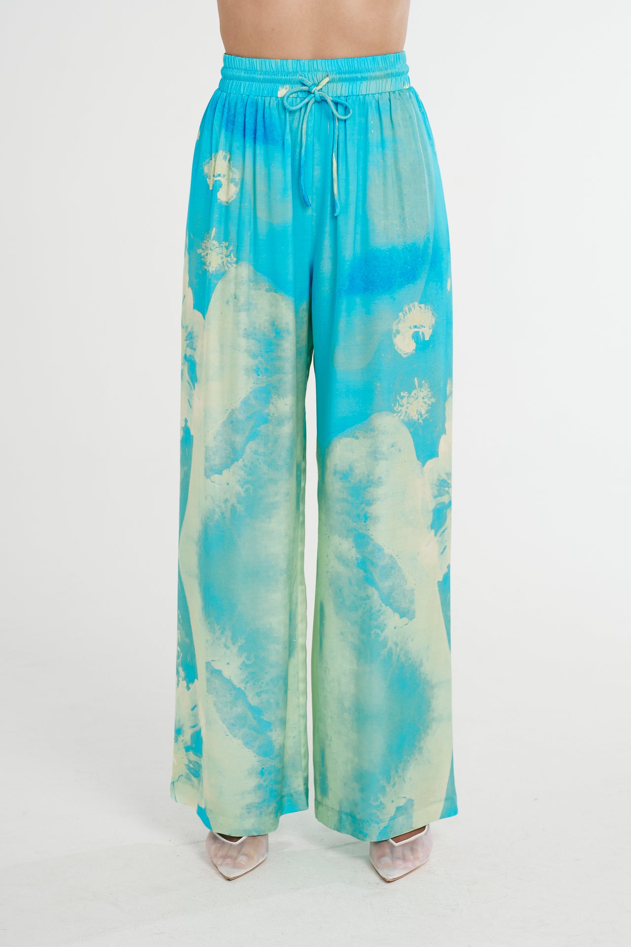 WIDE LEG PANT - LEMON LUMEN