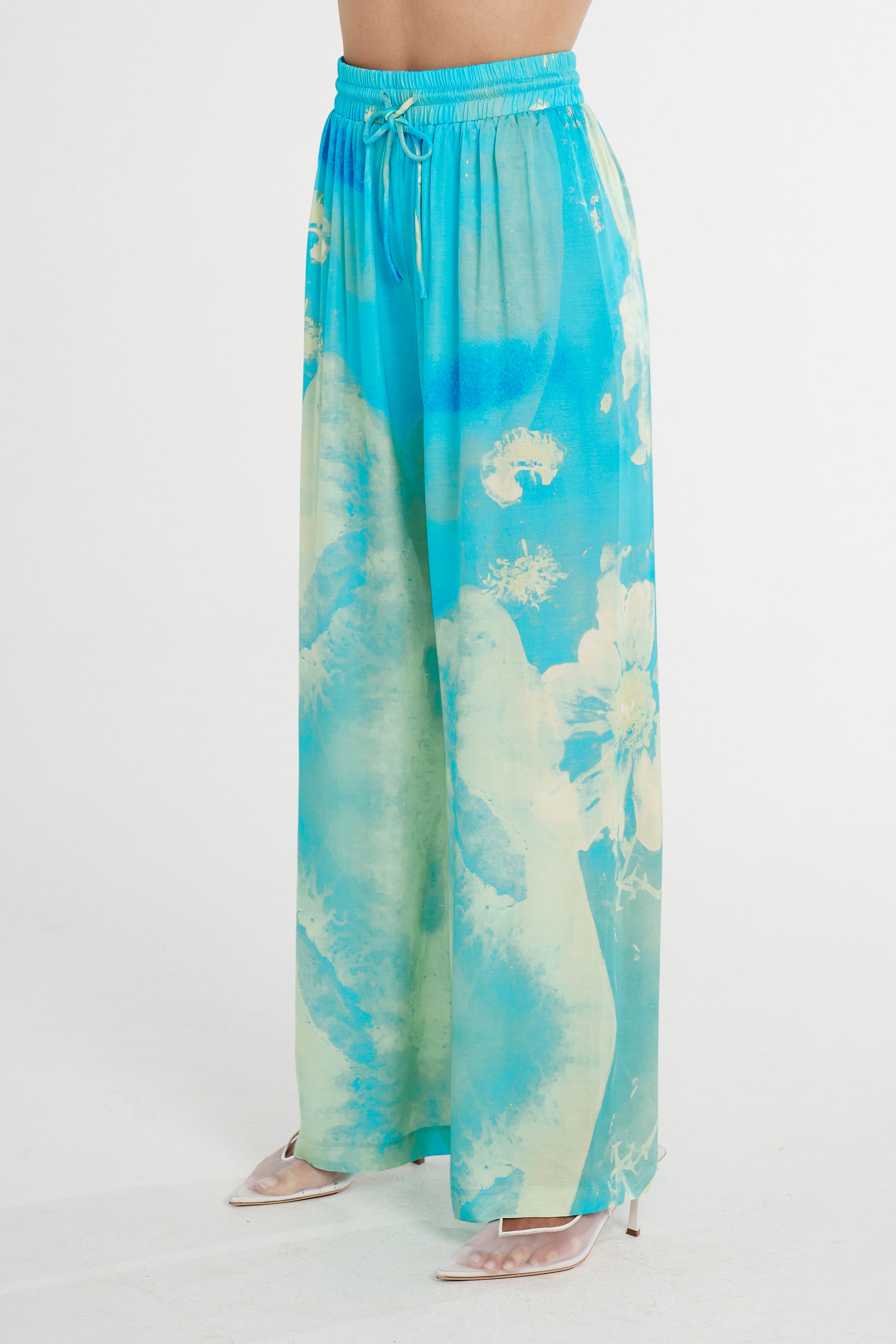 WIDE LEG PANT - LEMON LUMEN