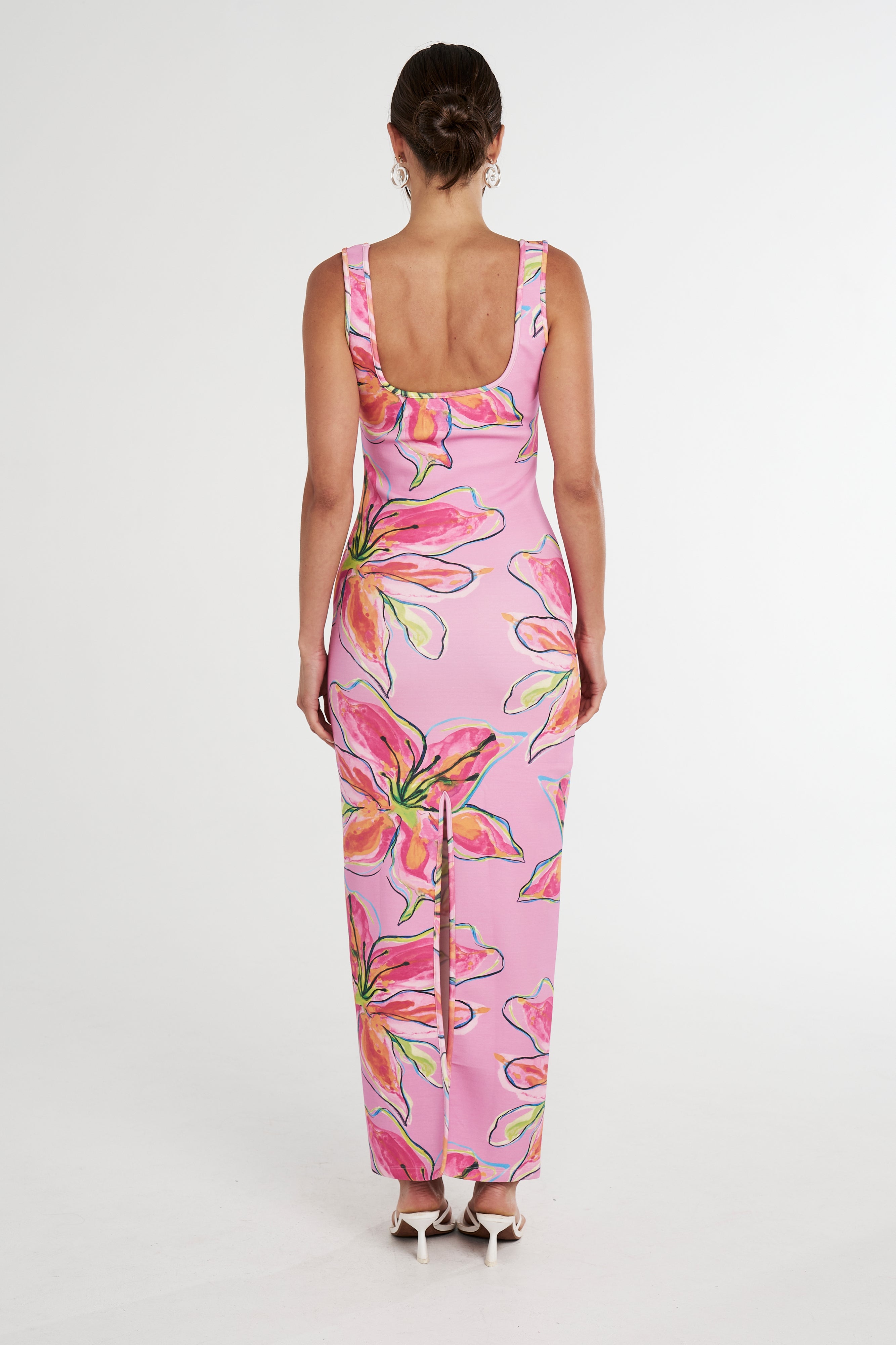 SCOOP NECK MAXI - LILAC LILY