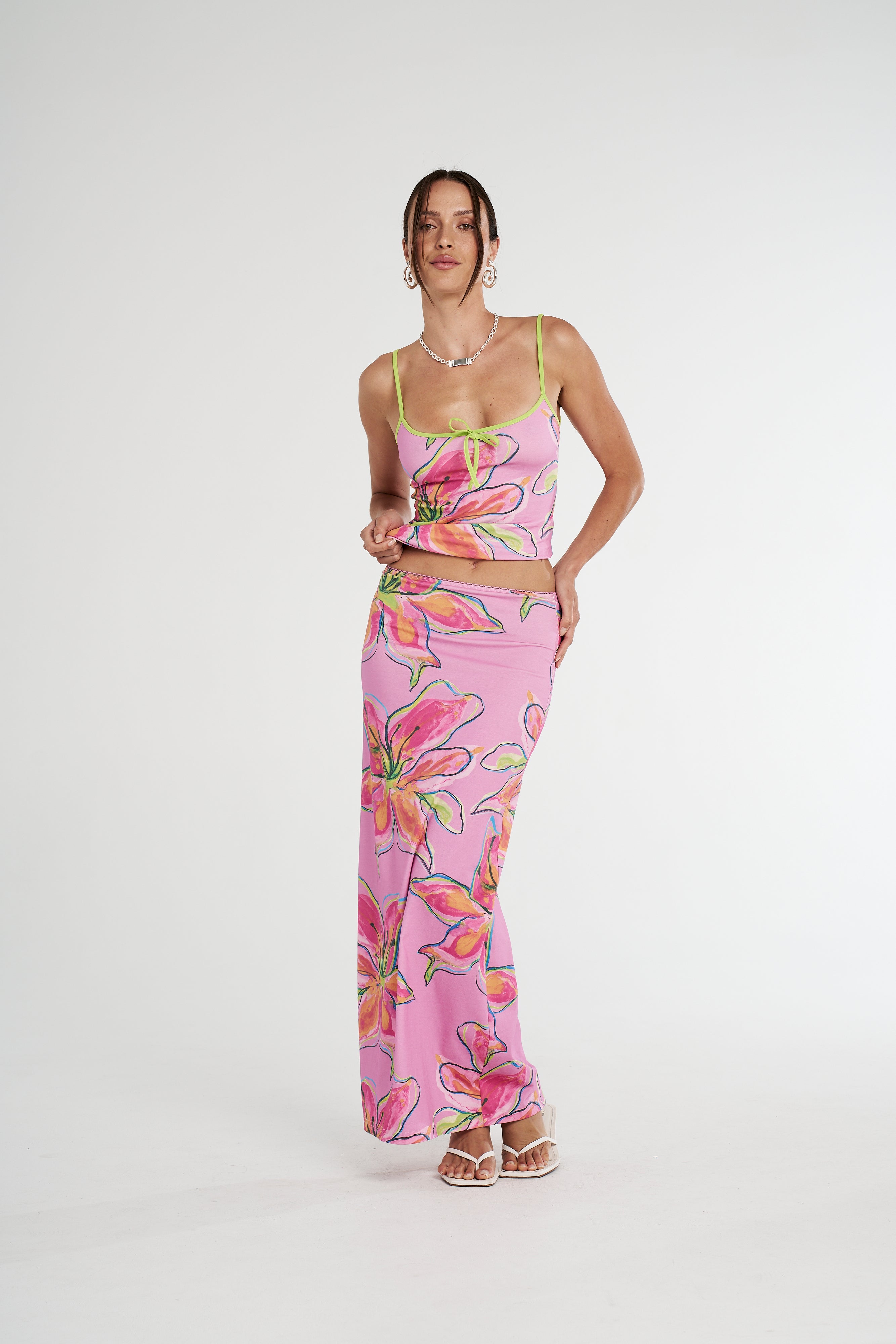 SUMMI SINGLET - LILAC LILY