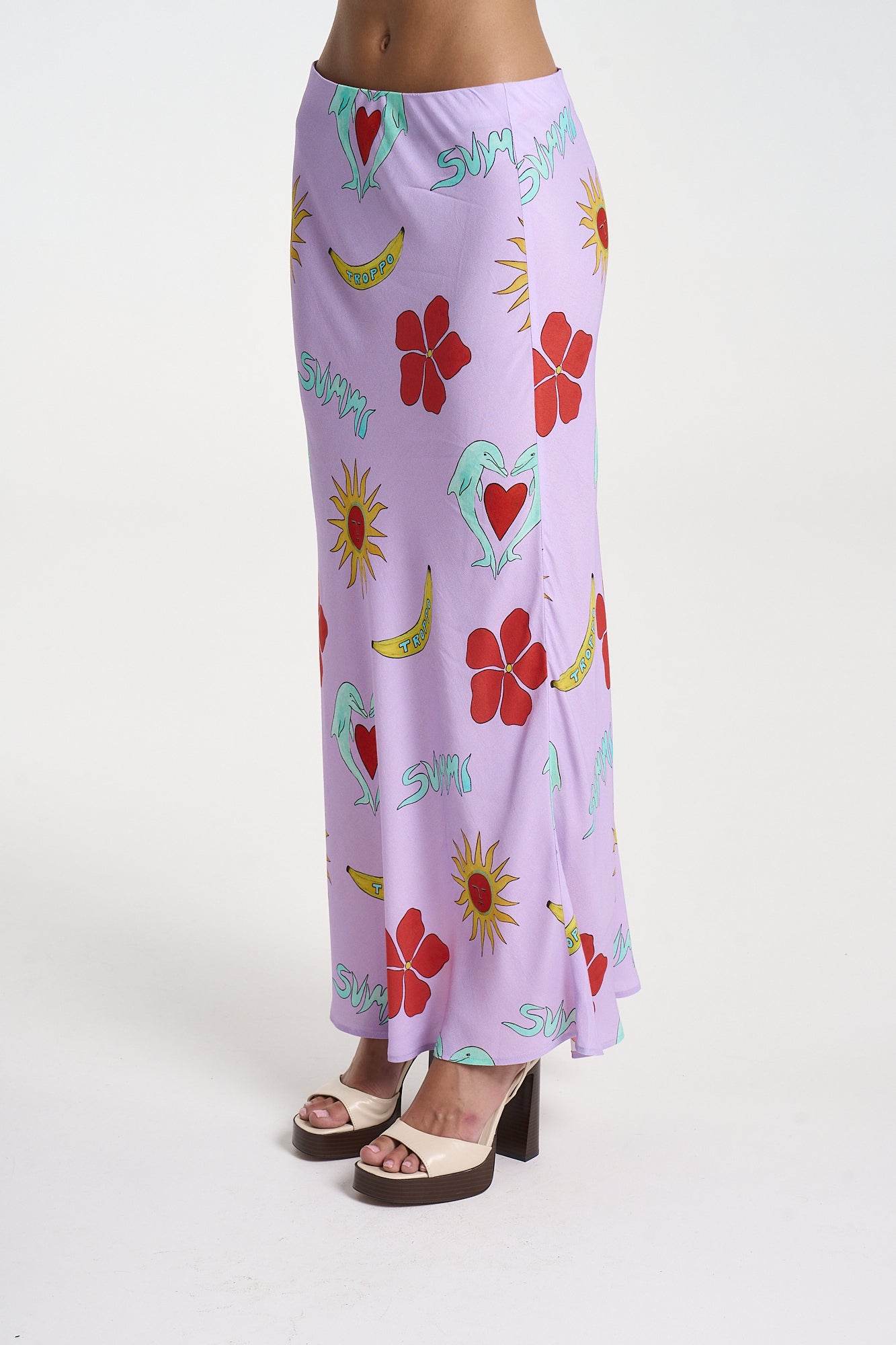 SLIP SKIRT - LILAC TROPPO