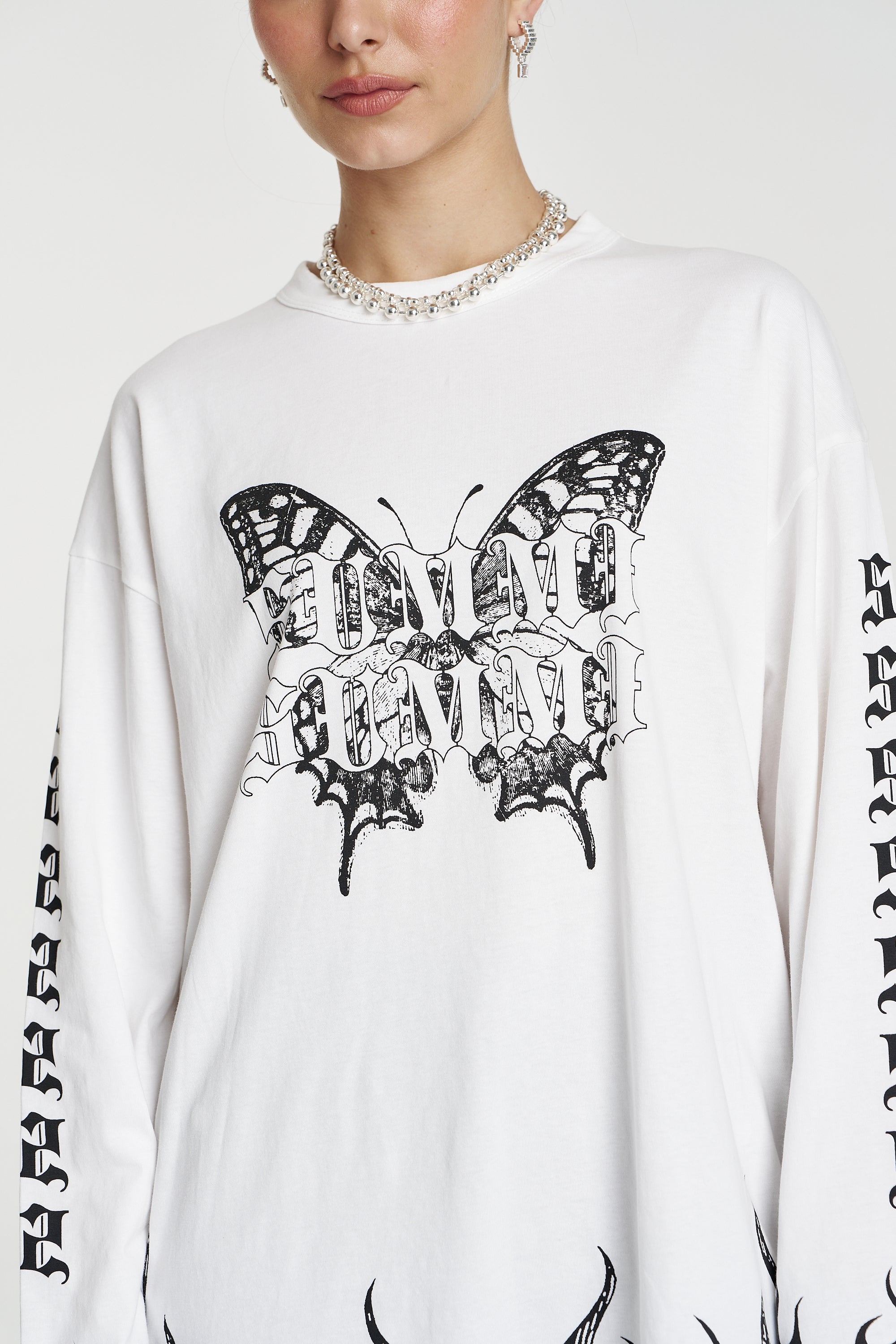 BUTTERFLY SS TEE - VANILLA