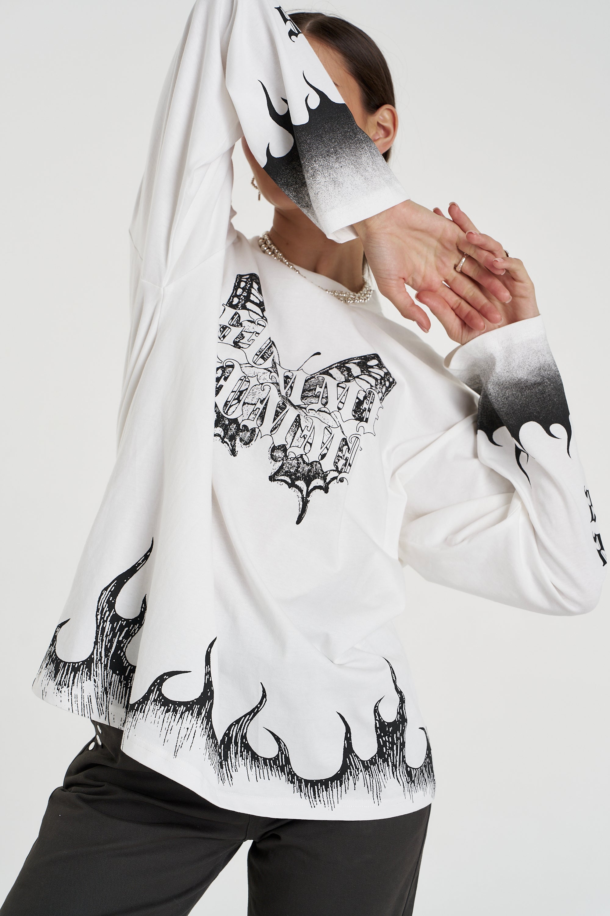 EDEN LS TEE - LILY WHITE