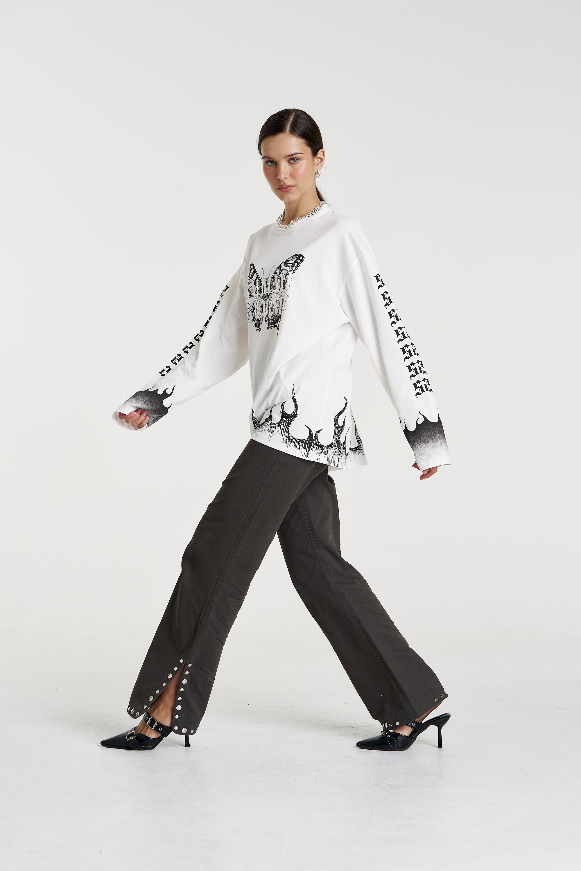 EDEN LS TEE - LILY WHITE