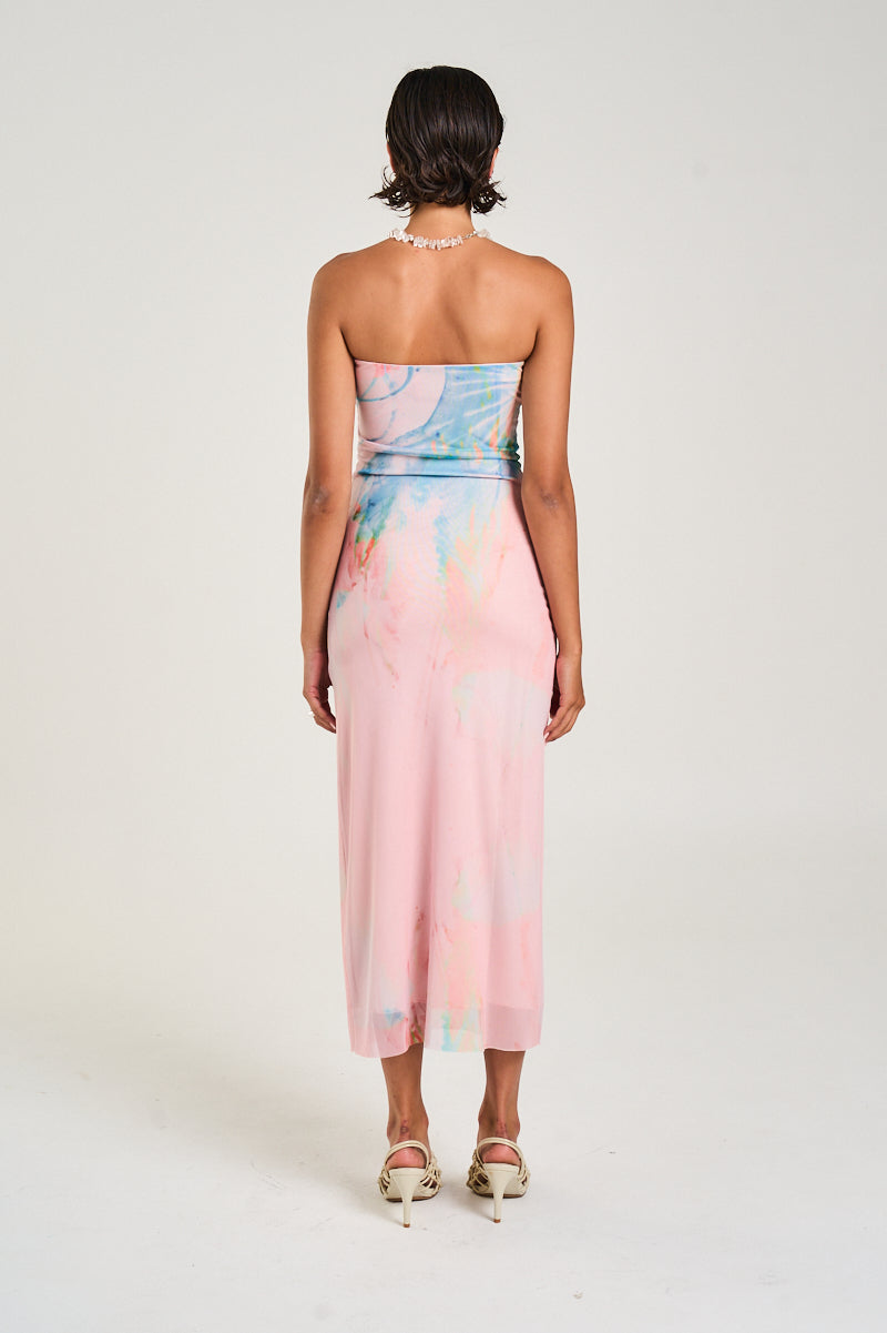 STRAPLESS MESH DRESS - MEDUSA PHASE