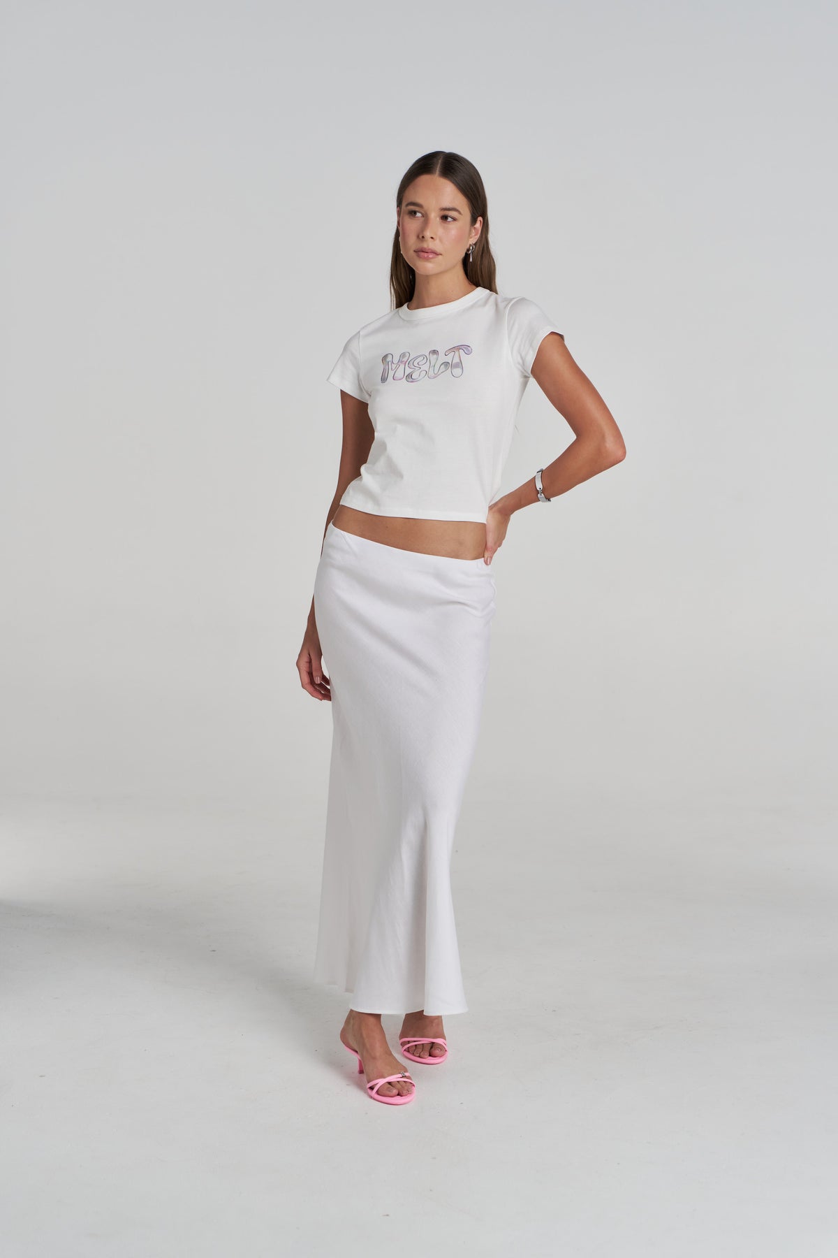 SLIP SKIRT - WHITE