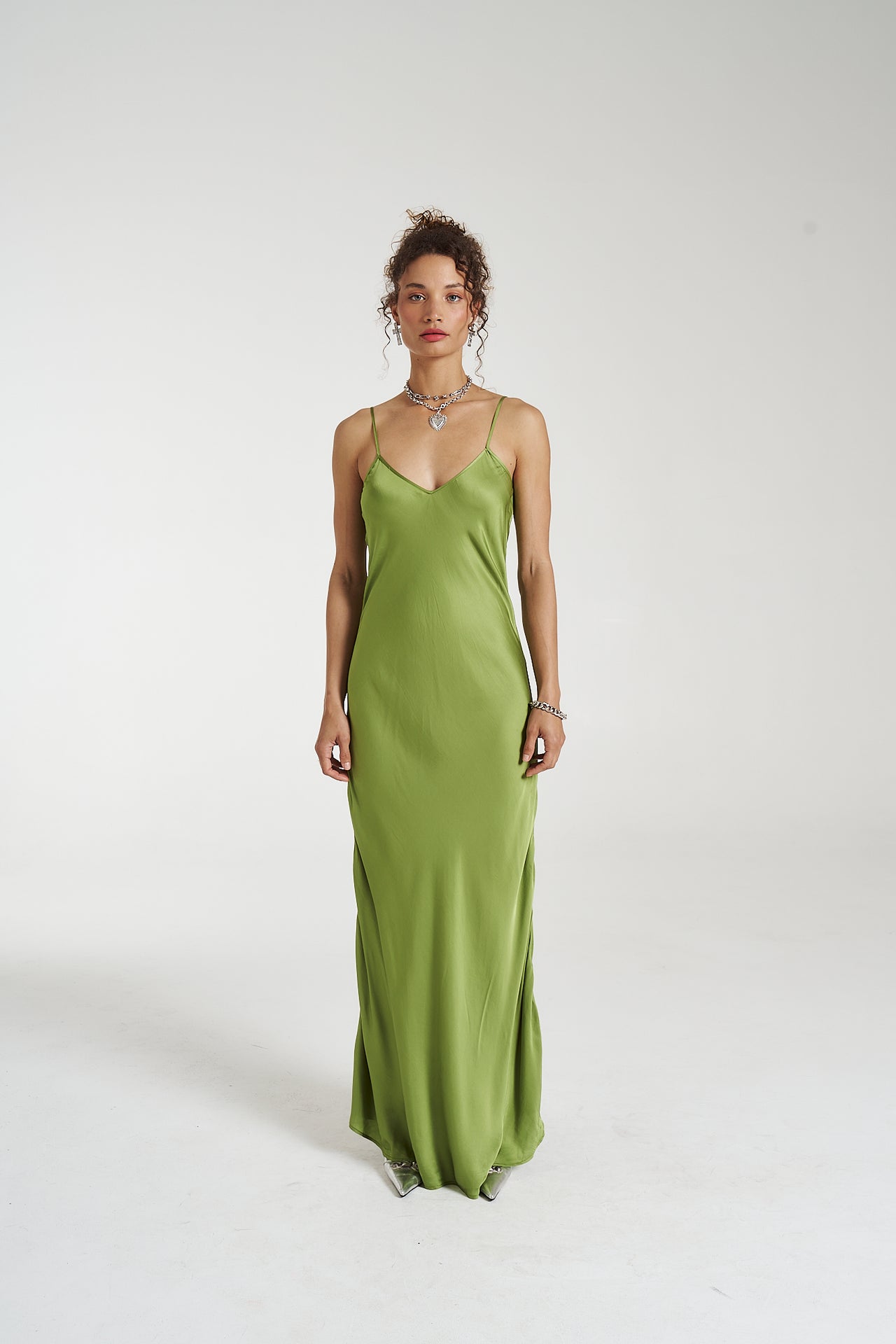 MAXI SIREN DRESS - MOSS