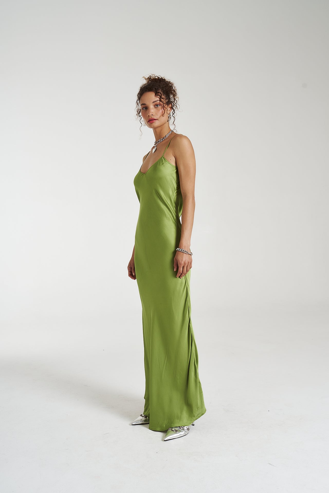 MAXI SIREN DRESS - MOSS