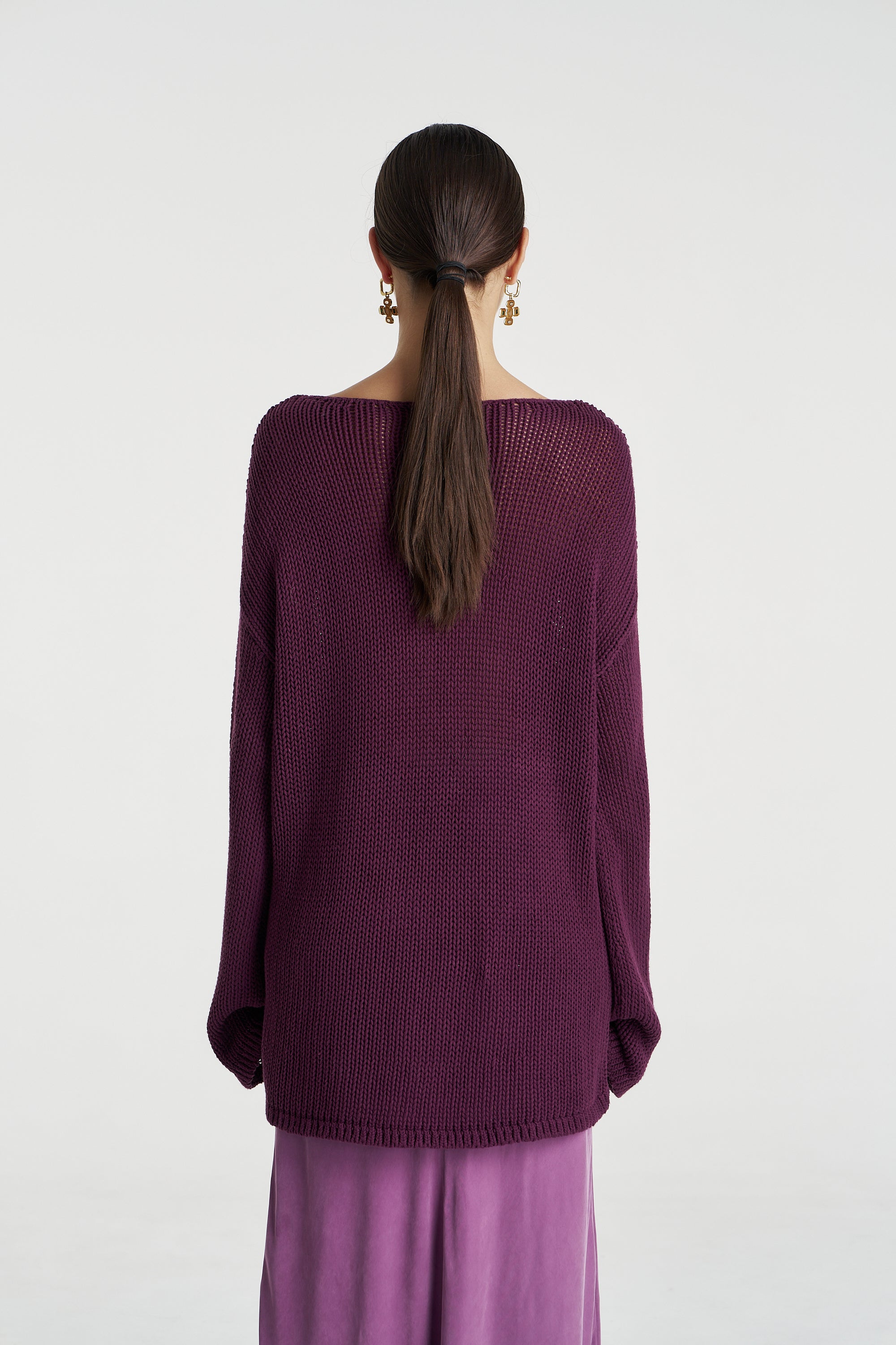 BELL LS KNIT - MULBERRY