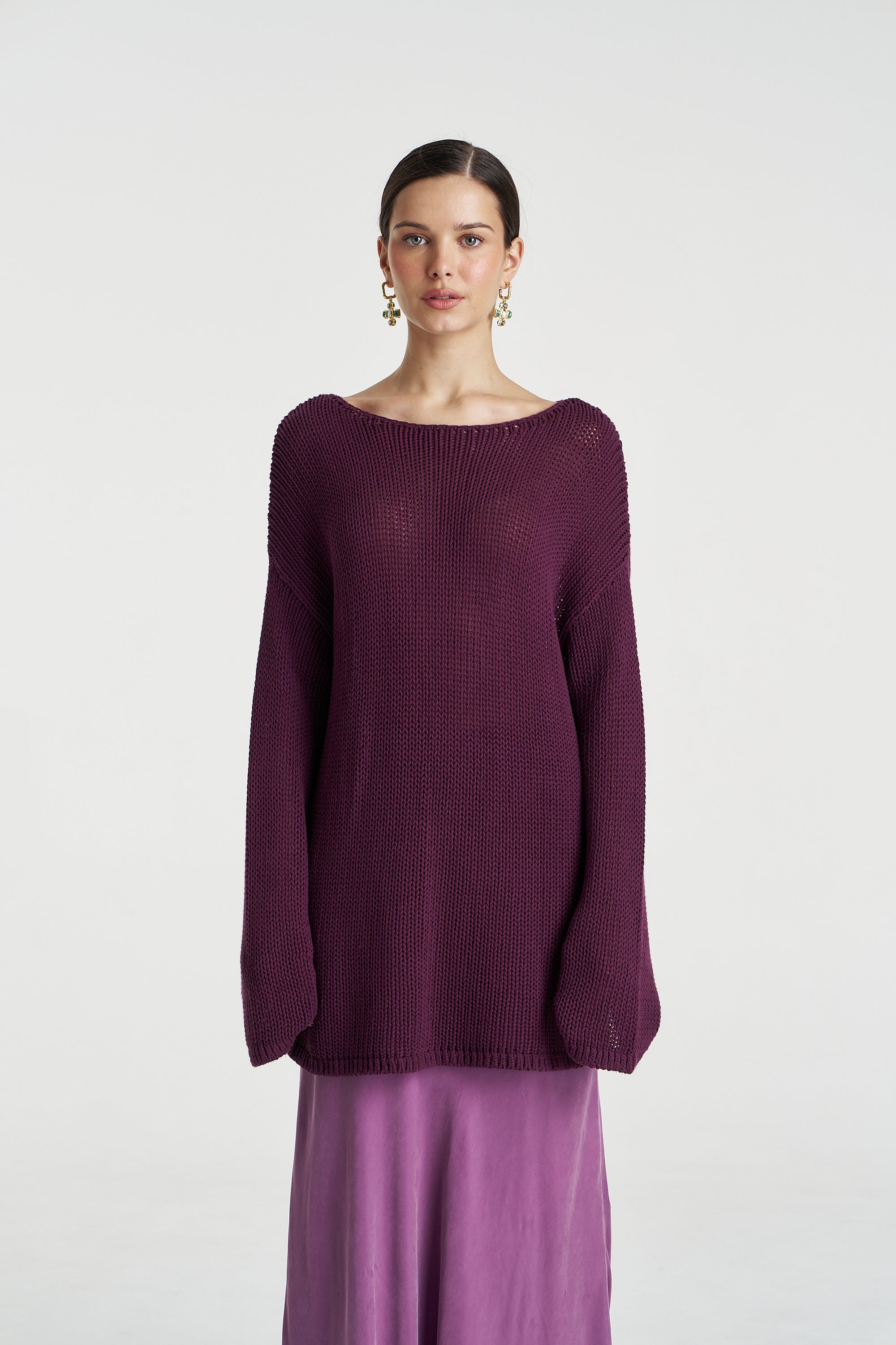 BELL LS KNIT - MULBERRY