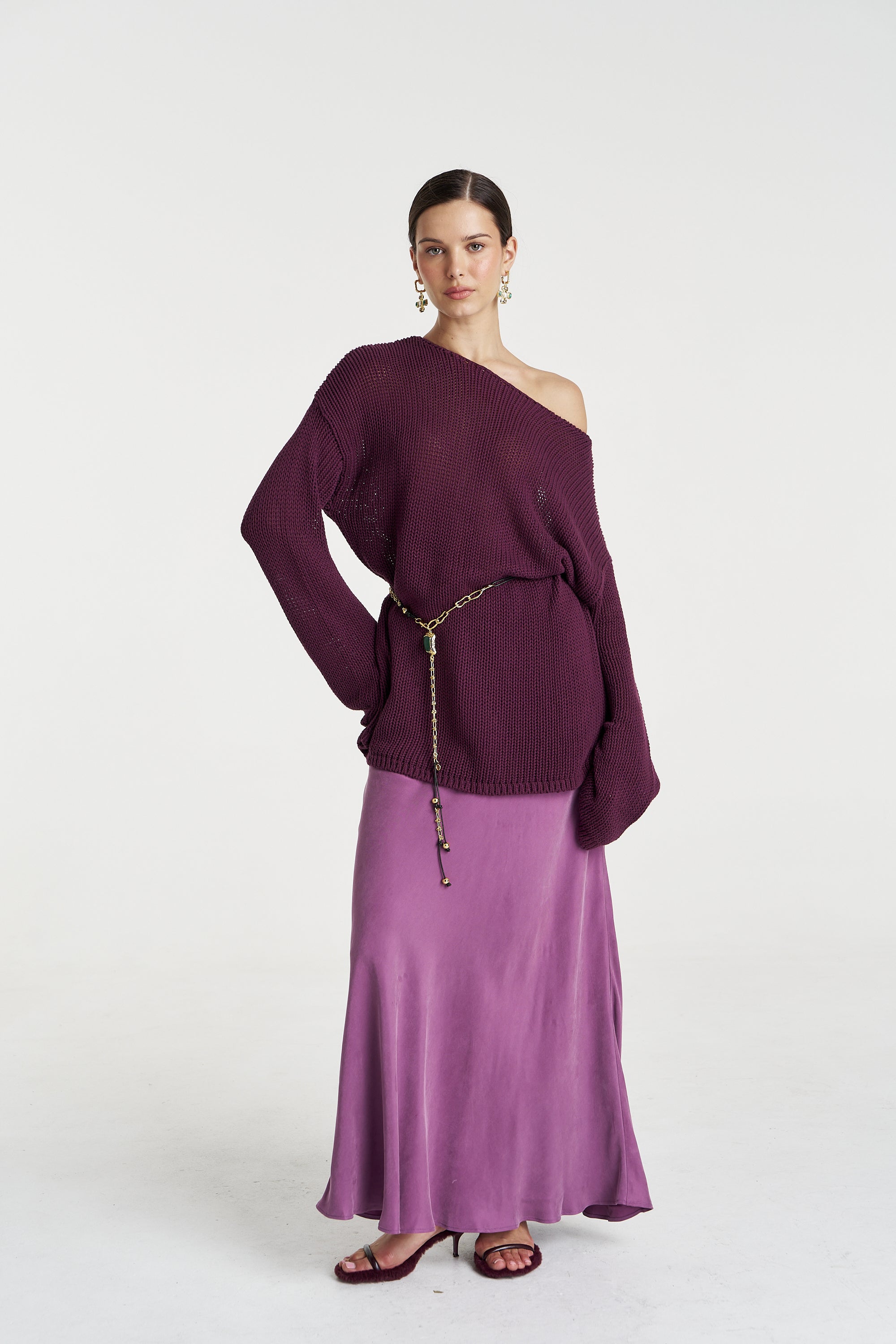 HEIDI SKIRT - MULBERRY